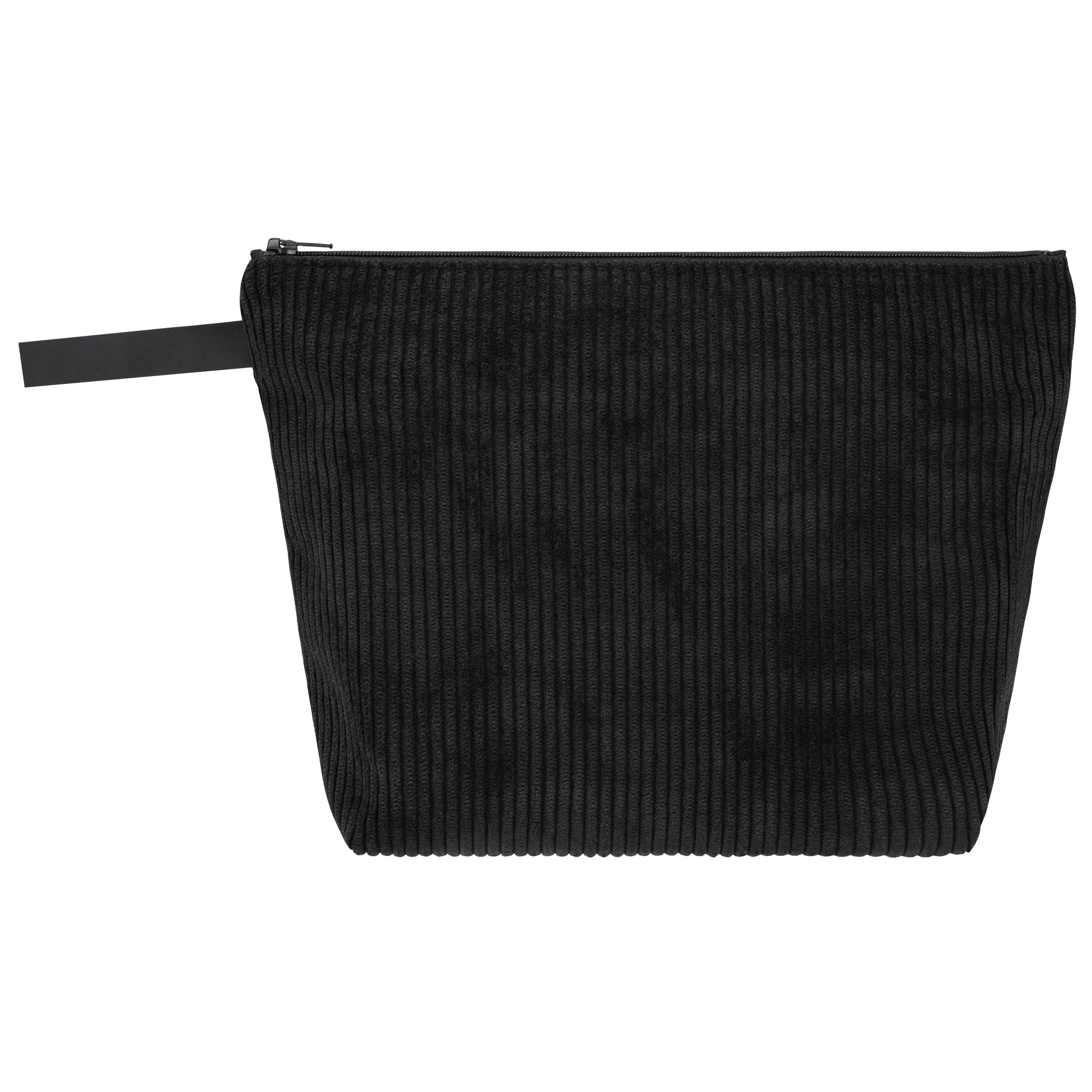 Kulturbeutel Medium aus schwarzem Cord (1) #farbe_schwarz