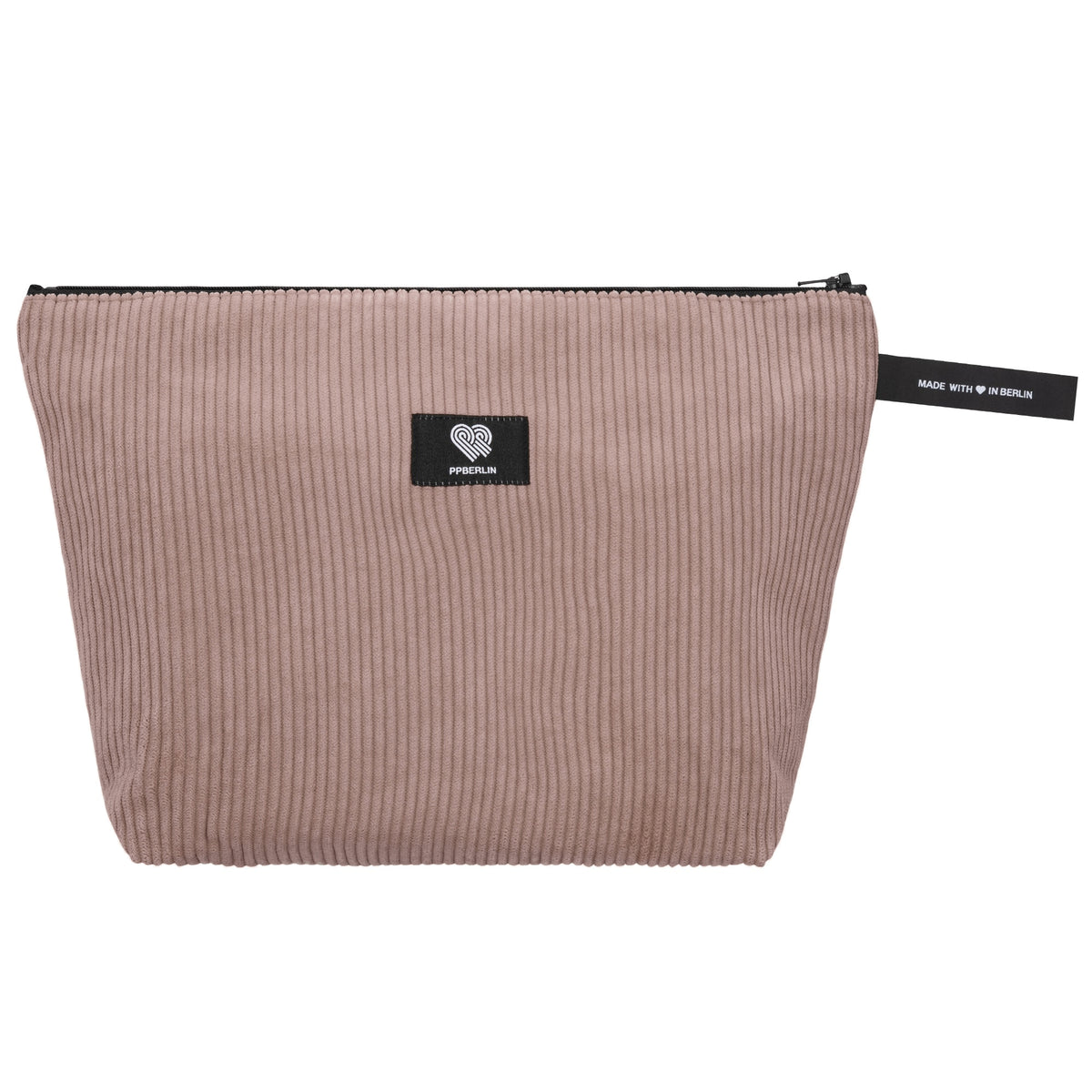 Kulturbeutel groß Cord Taupe Vorderansicht (0) #farbe_Taupe