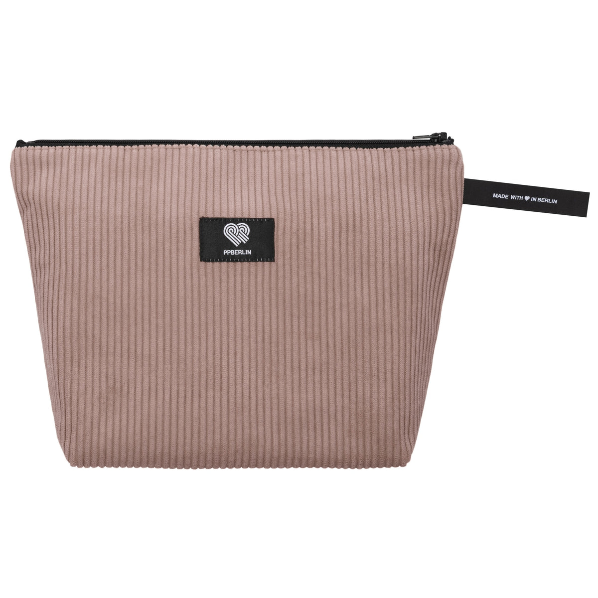 Kulturbeutel medium Cord Taupe Vorderansicht (0) #farbe_Taupe