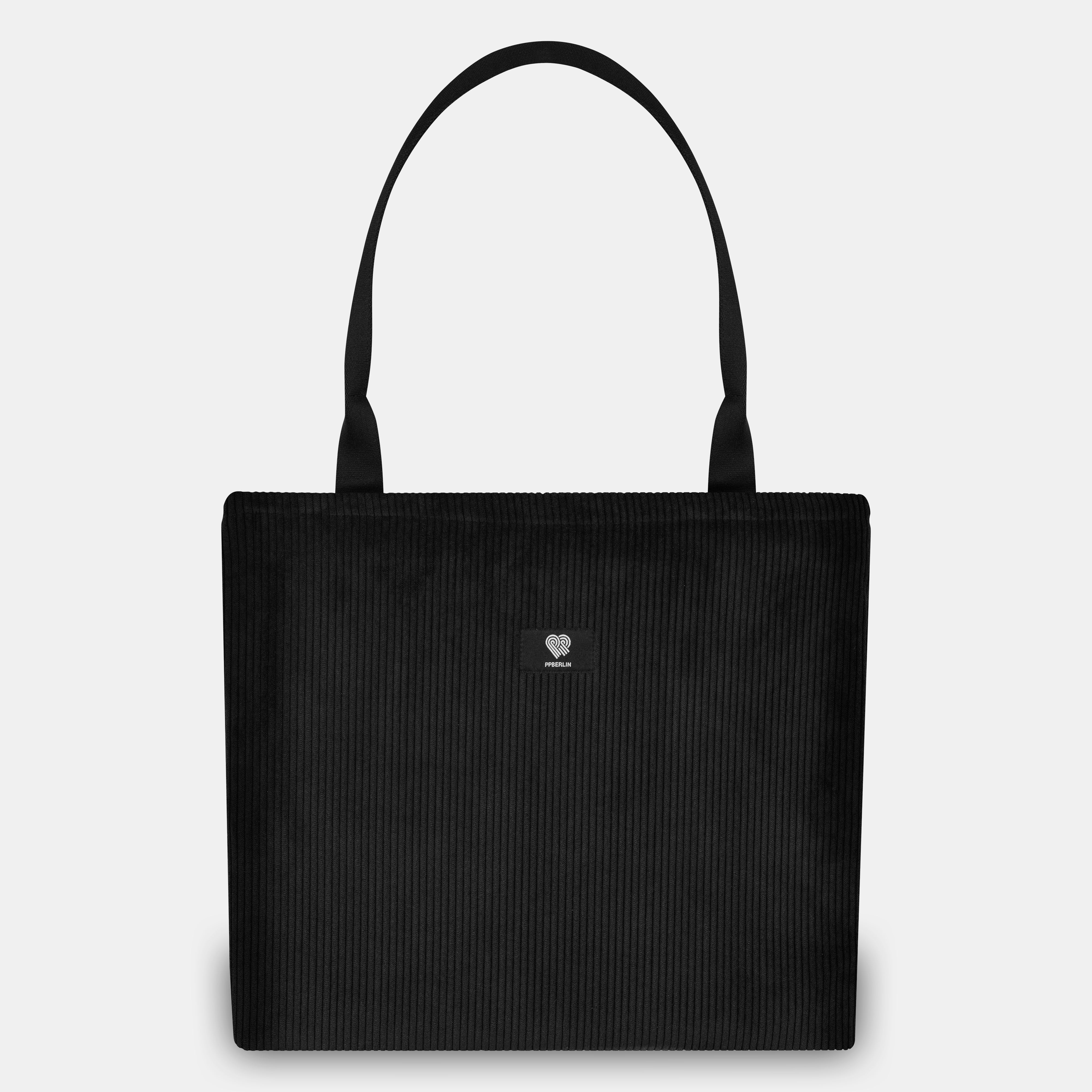 Shopperbag Cord Schwarz Vorderansicht (0) #farbe_Schwarz