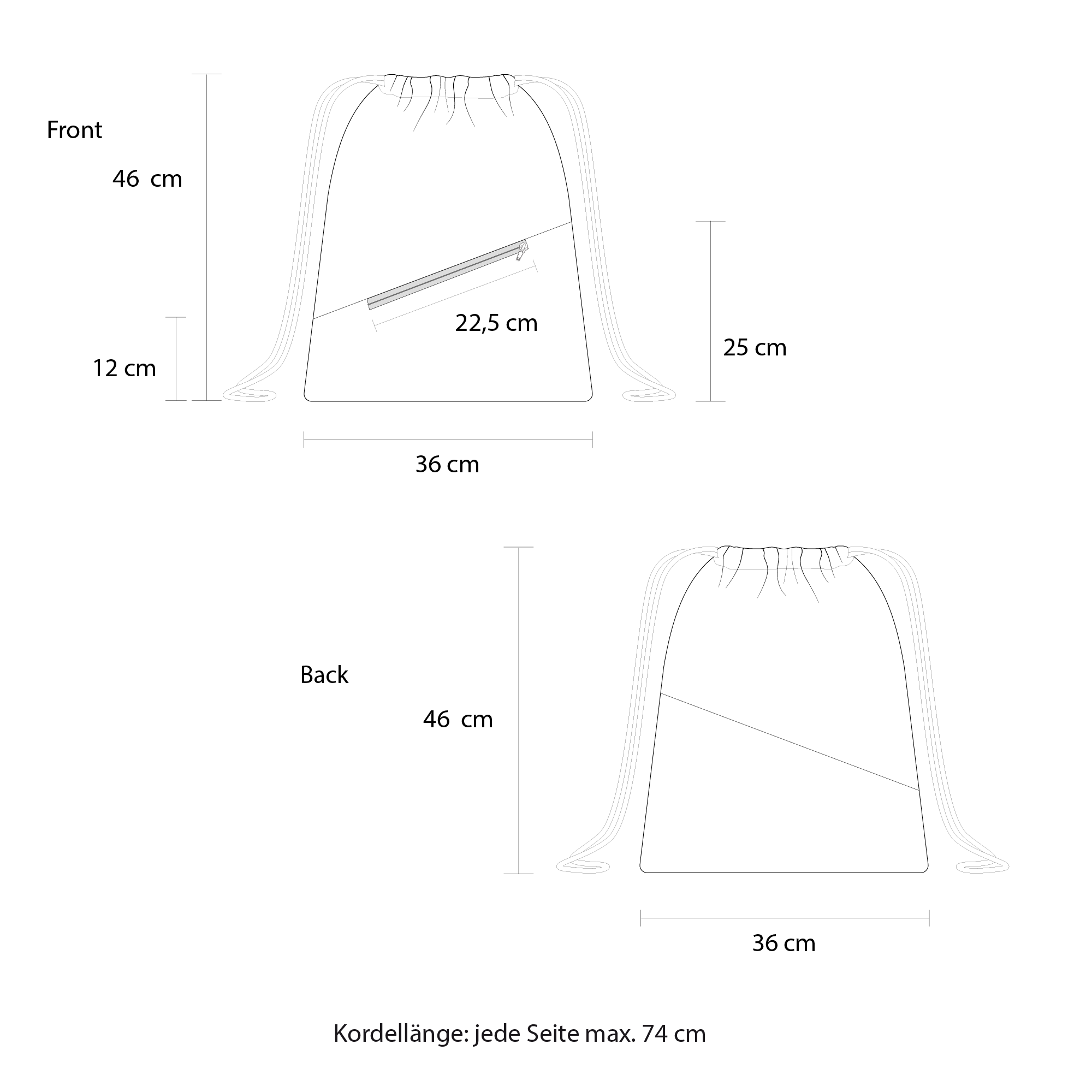 Turnbeutel, Kunstleder