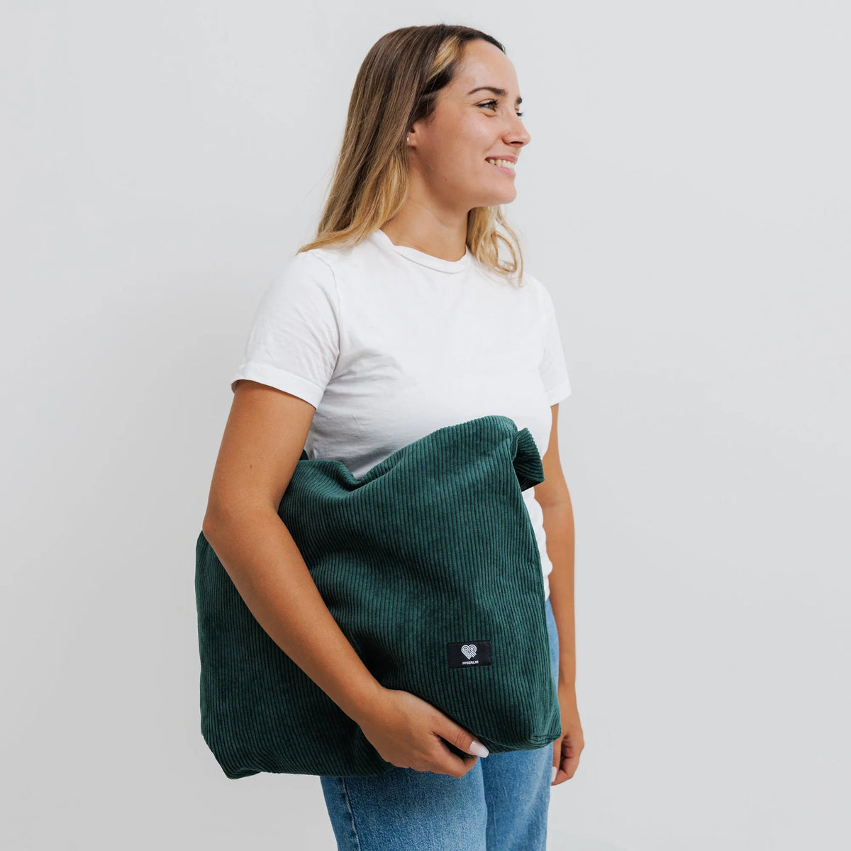Schultertasche Groß Cord Grün Detail1 (8) #farbe_Grün