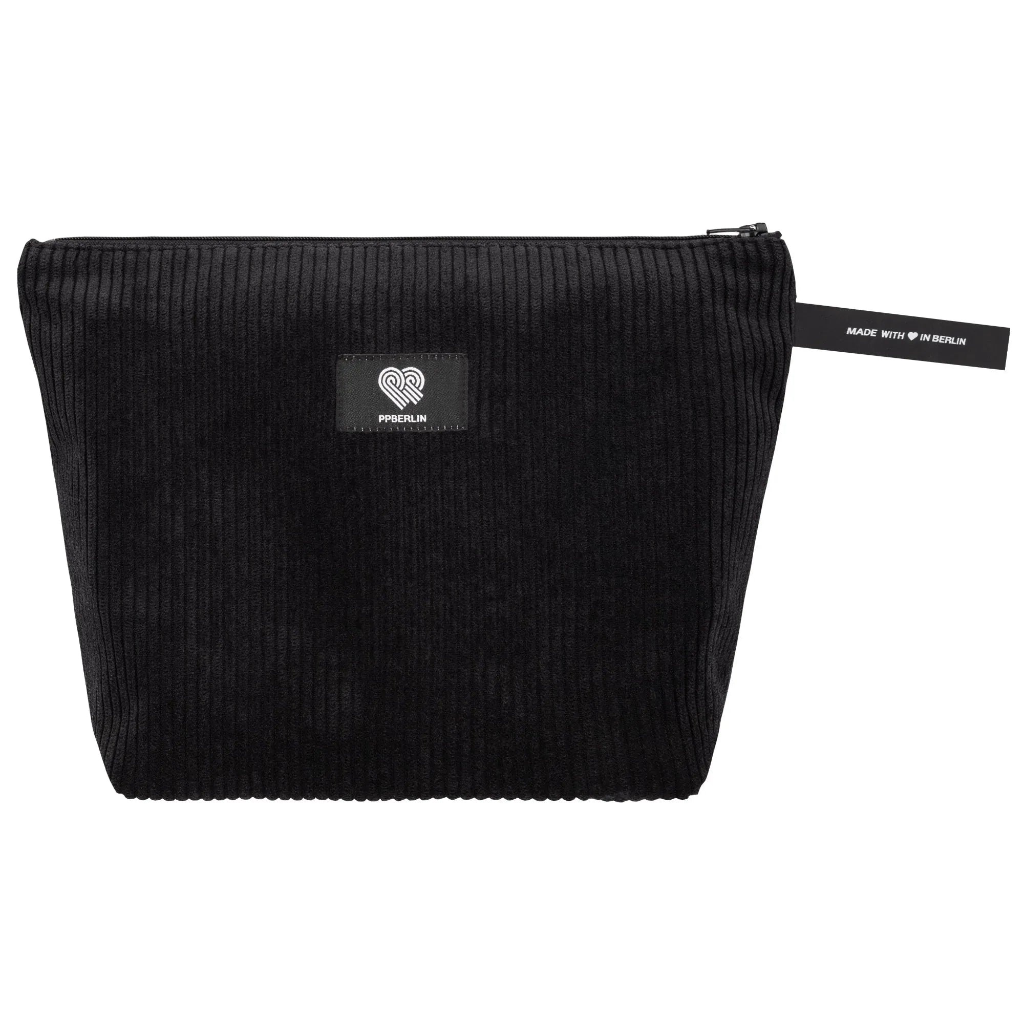 Kulturbeutel medium Cord Schwarz Vorderansicht (0) #farbe_Schwarz