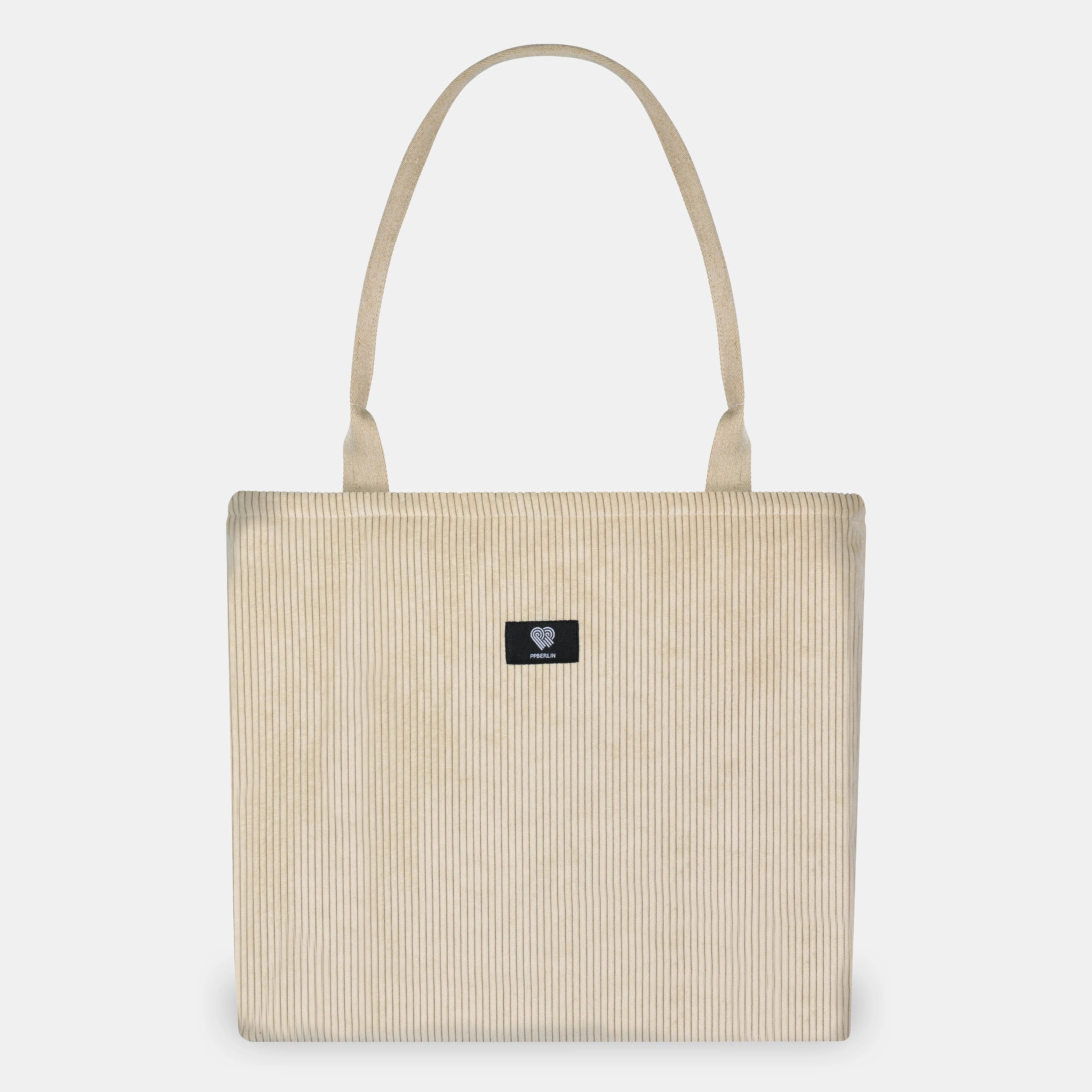 Shopperbag Cord Beige Vorderansicht (0) #farbe_Beige
