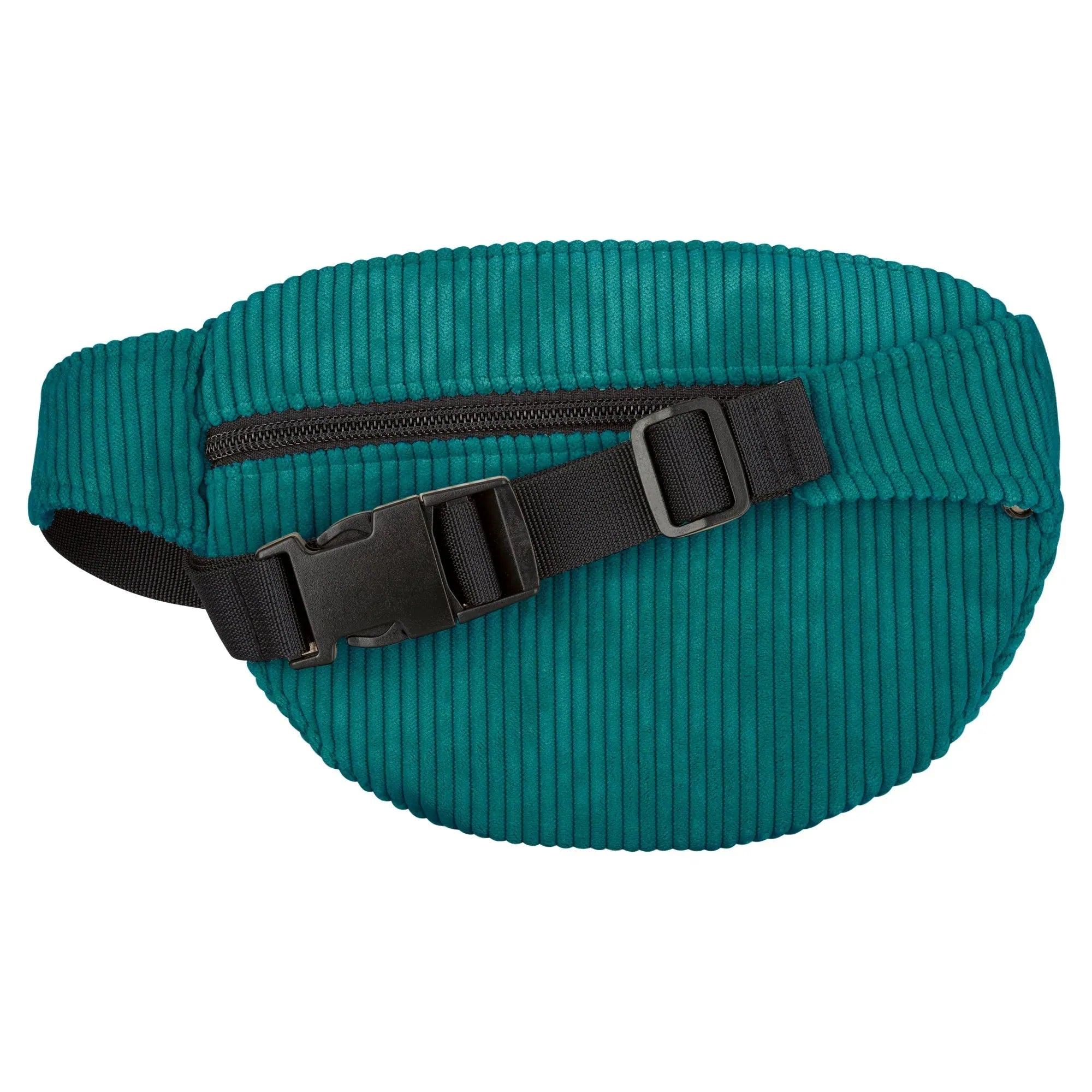 Bauchtasche klassisch, Cord Petrol Rückansicht (1) #farbe_Petrol