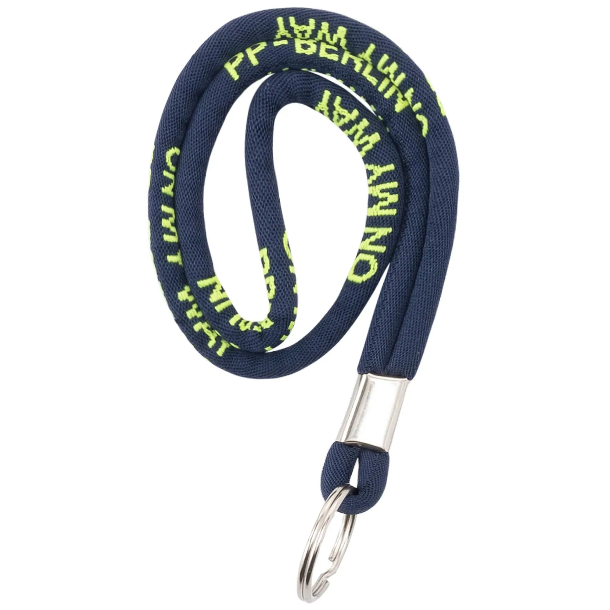 PP-Berlin Lanyard / kurzes Schlüsselband French Navy Detail2 (2) #farbe_French Navy