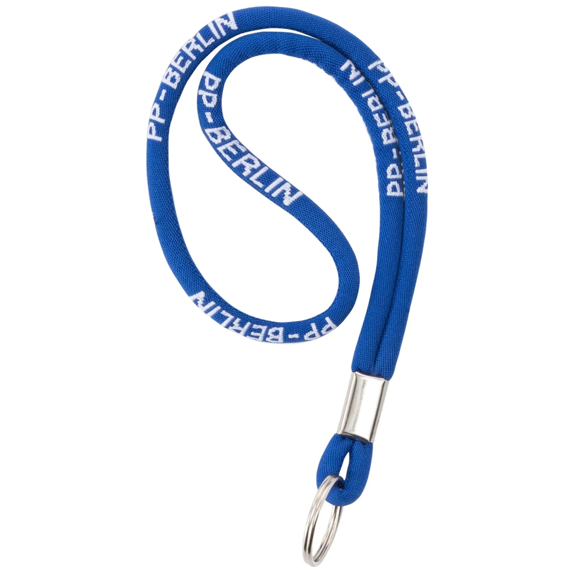 PP-Berlin Lanyard / kurzes Schlüsselband Marineblau Rückansicht (1) #farbe_Marineblau