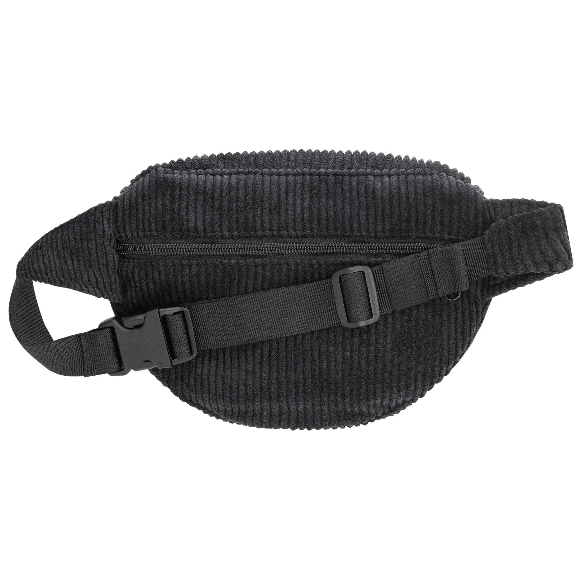 Bauchtasche klassisch, Cord Schwarz Rückansicht (1) #farbe_Schwarz