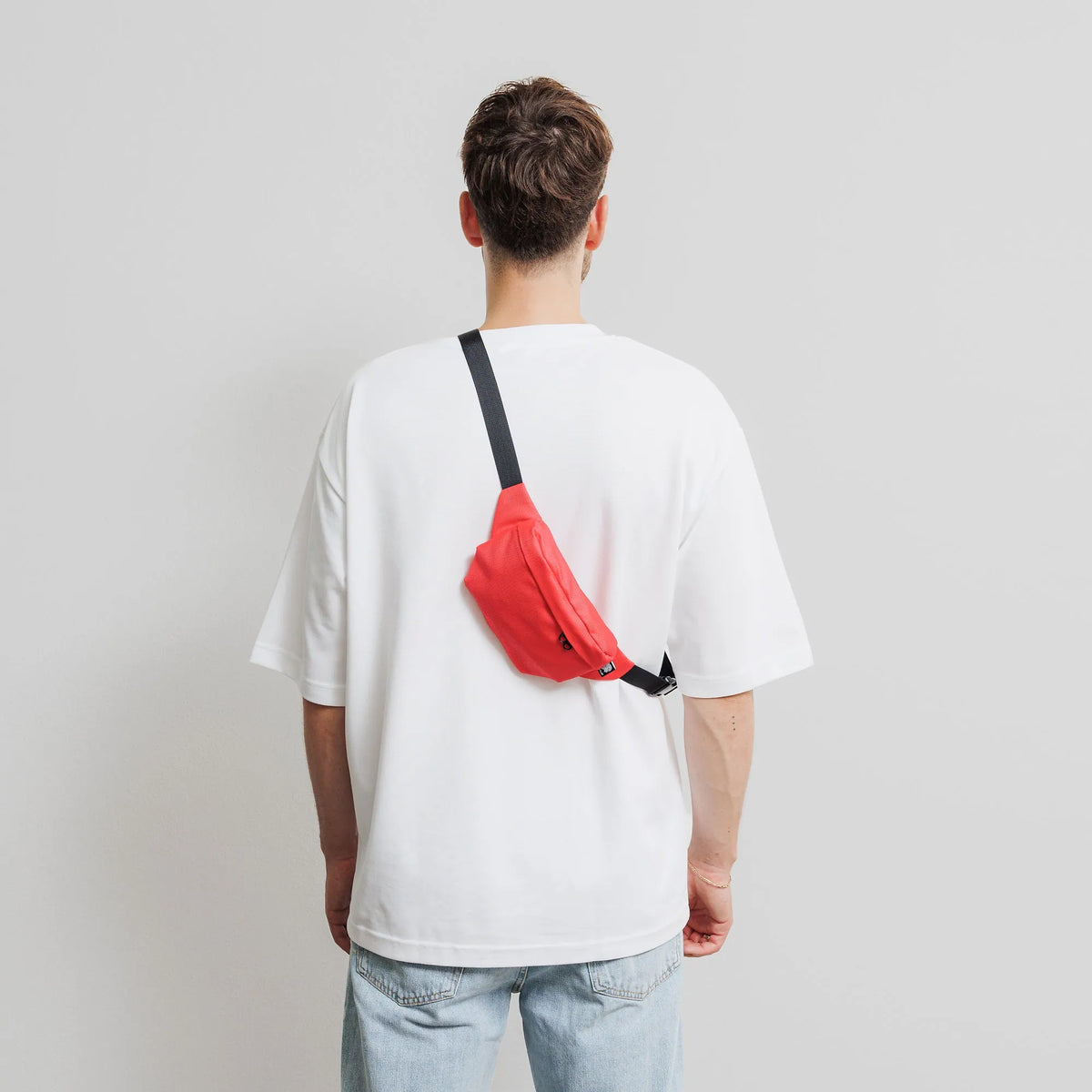 Bauchtasche Eckig Klein Meeresplastik Rot Model 2 (3) #farbe_rot