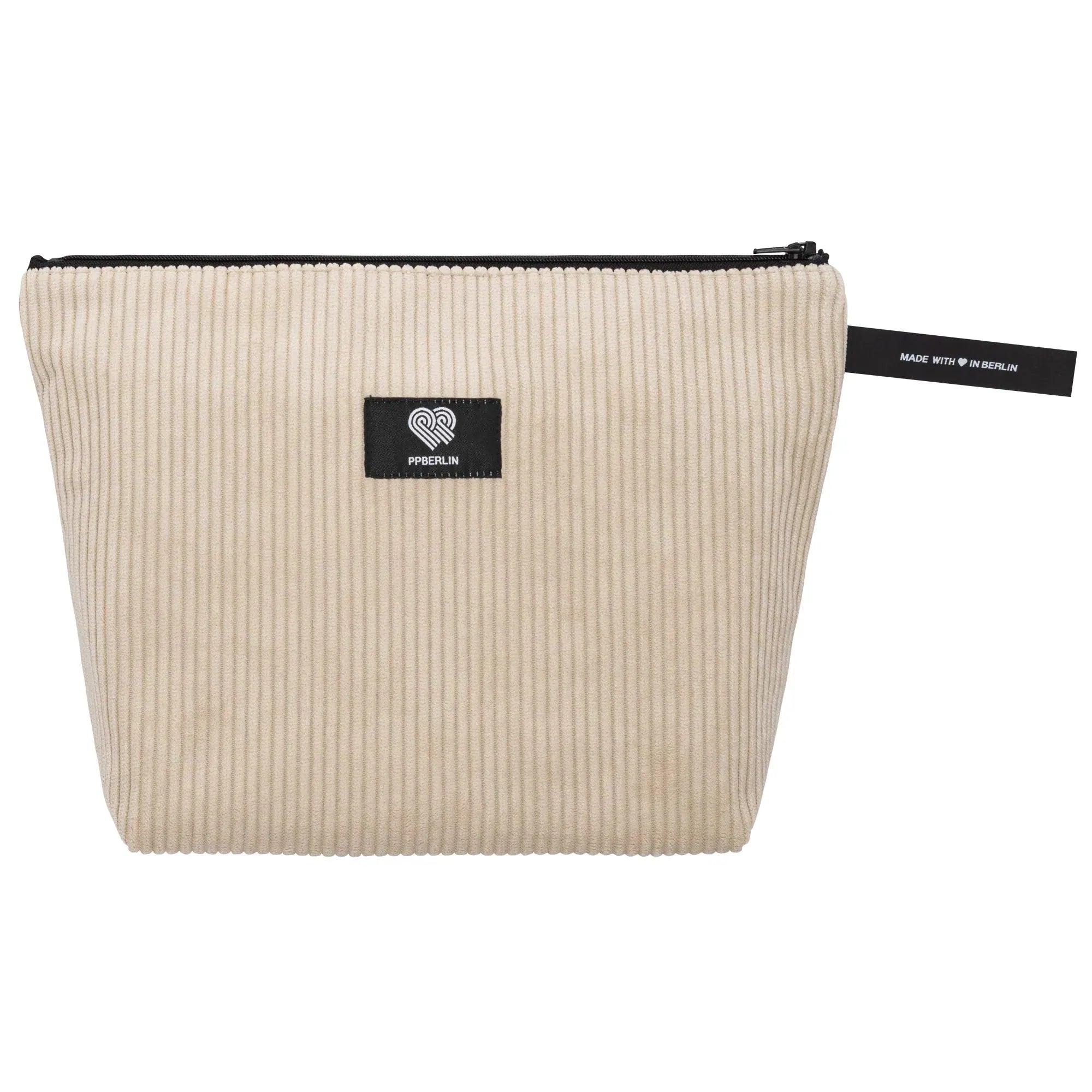 Kulturbeutel medium Cord Beige Vorderansicht (0) #farbe_Beige