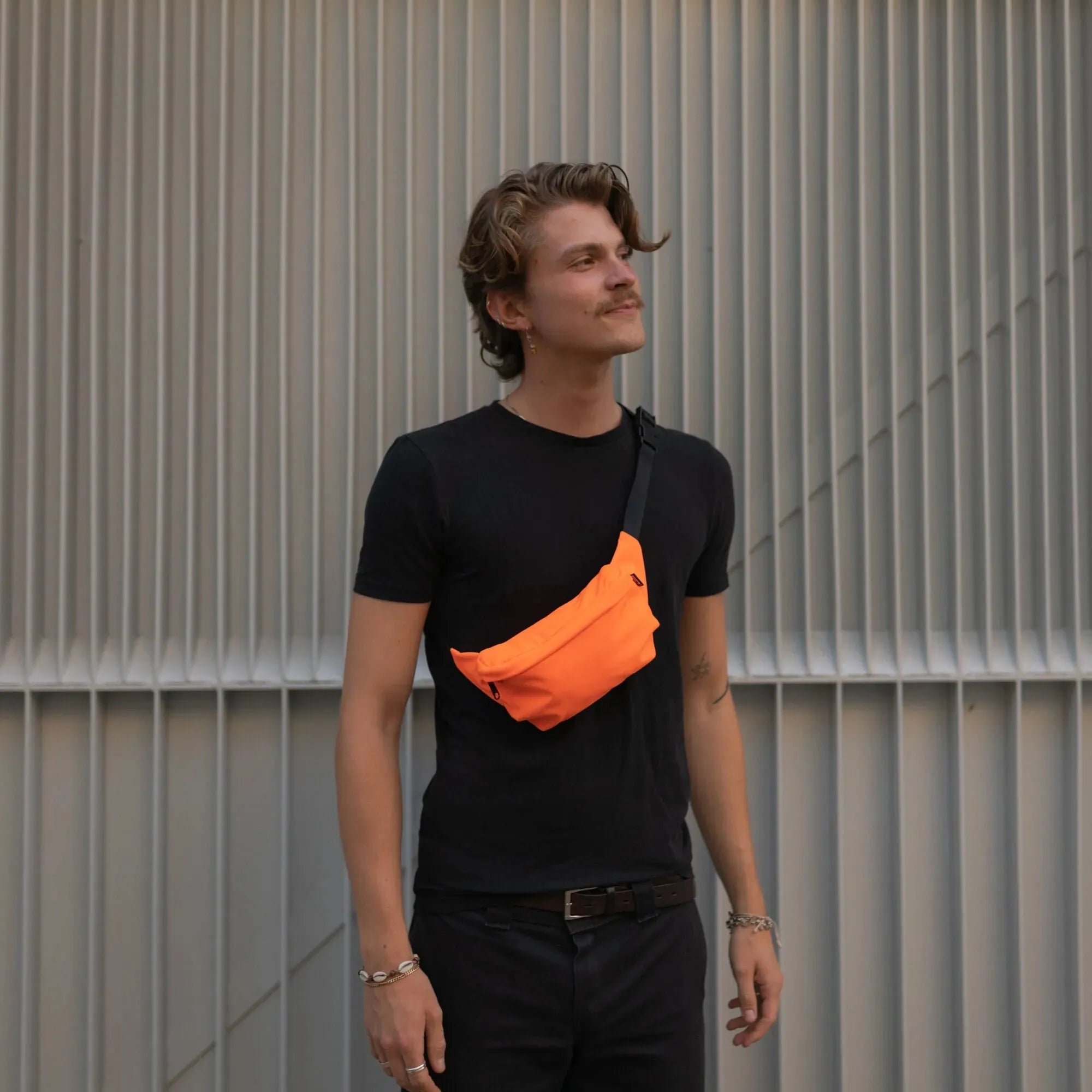 Bauchtasche eckig, Softshell Neonorange Mood3 (9) #farbe_Neonorange