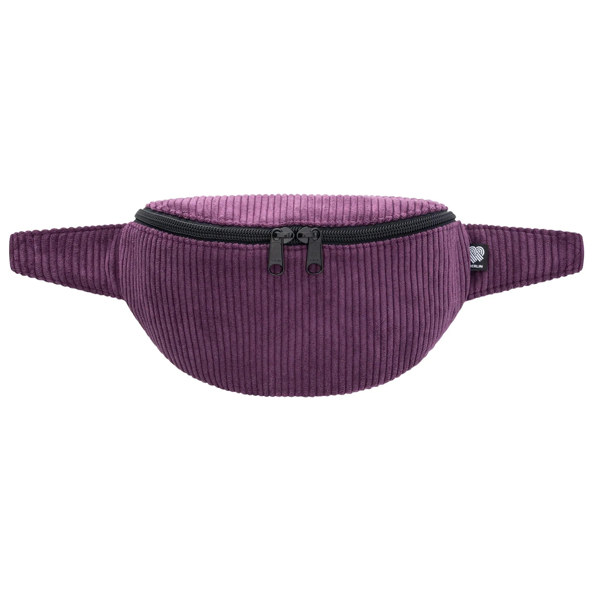 Bauchtasche klassisch, Cord Aubergine Vorderansicht (0) #farbe_Aubergine