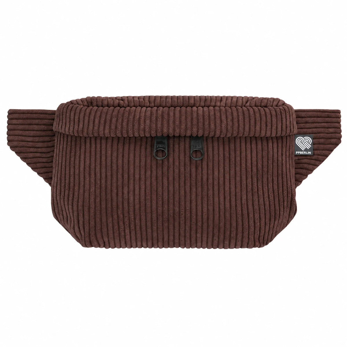 Bauchtasche Eckig klein, Cord Dunkelbraun Vorderansicht (0) #farbe_Dunkelbraun