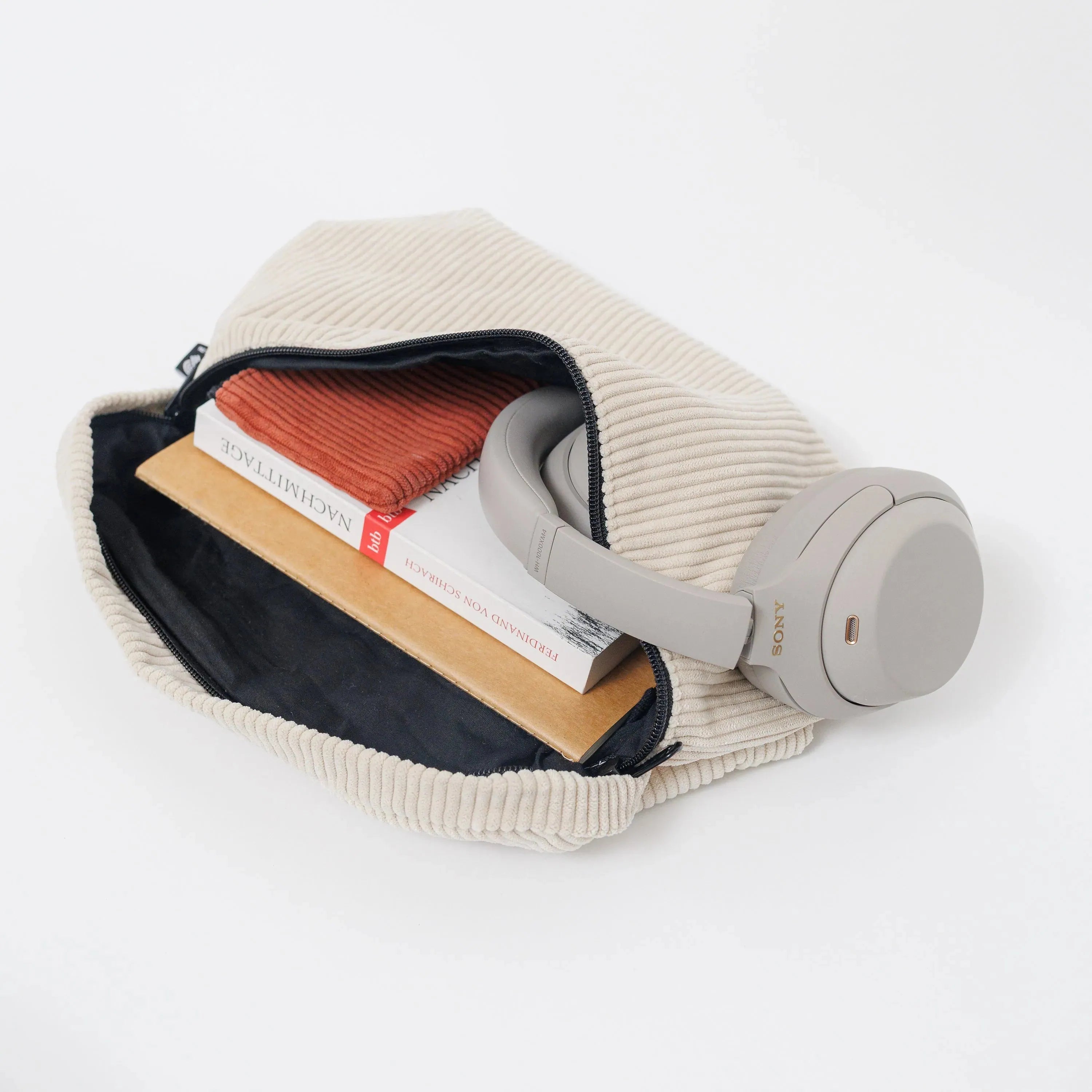 Bauchtasche groß, Cord beige (5) Detail2 #farbe_beige
