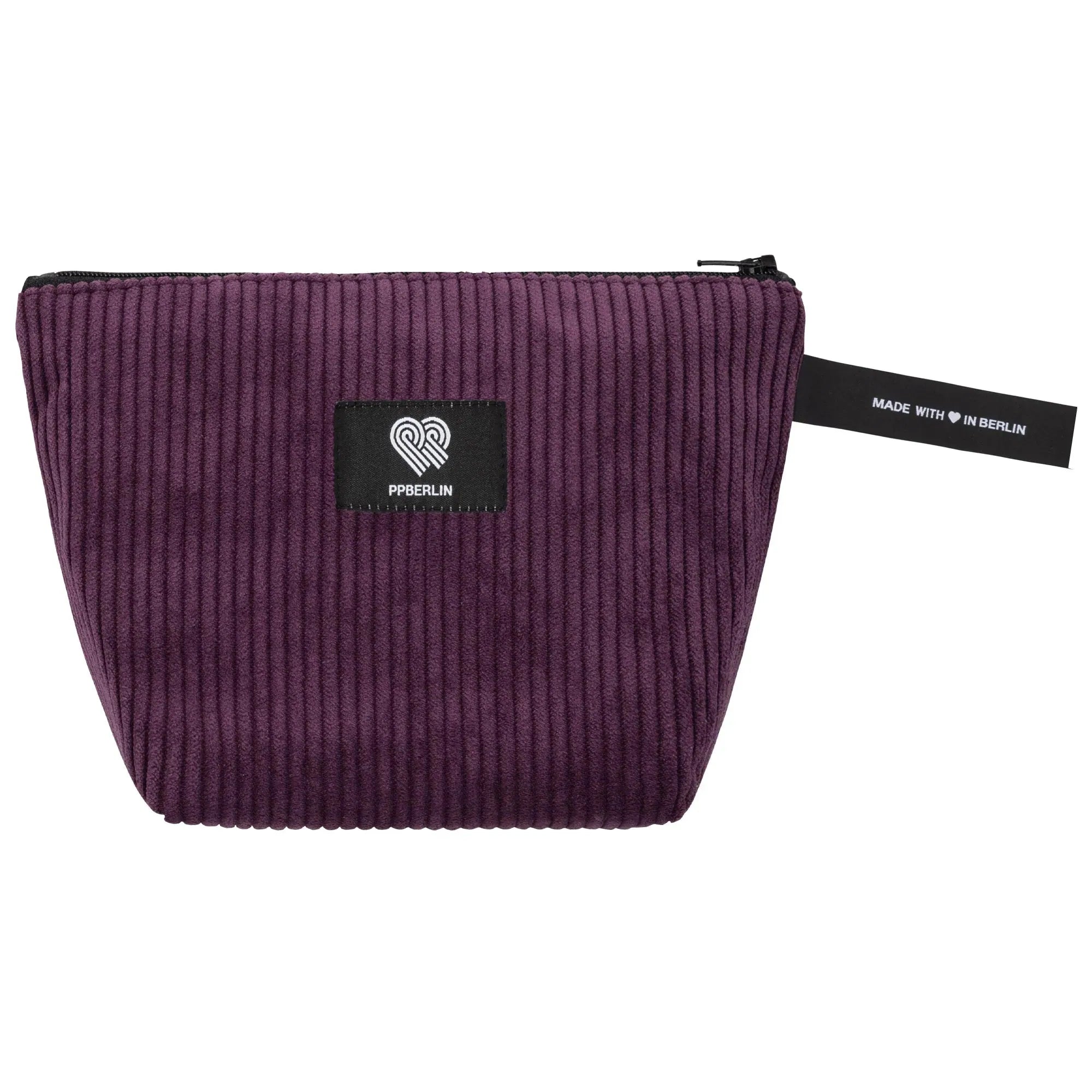 Kulturbeutel klein Cord Aubergine Vorderansicht (0) #farbe_Aubergine
