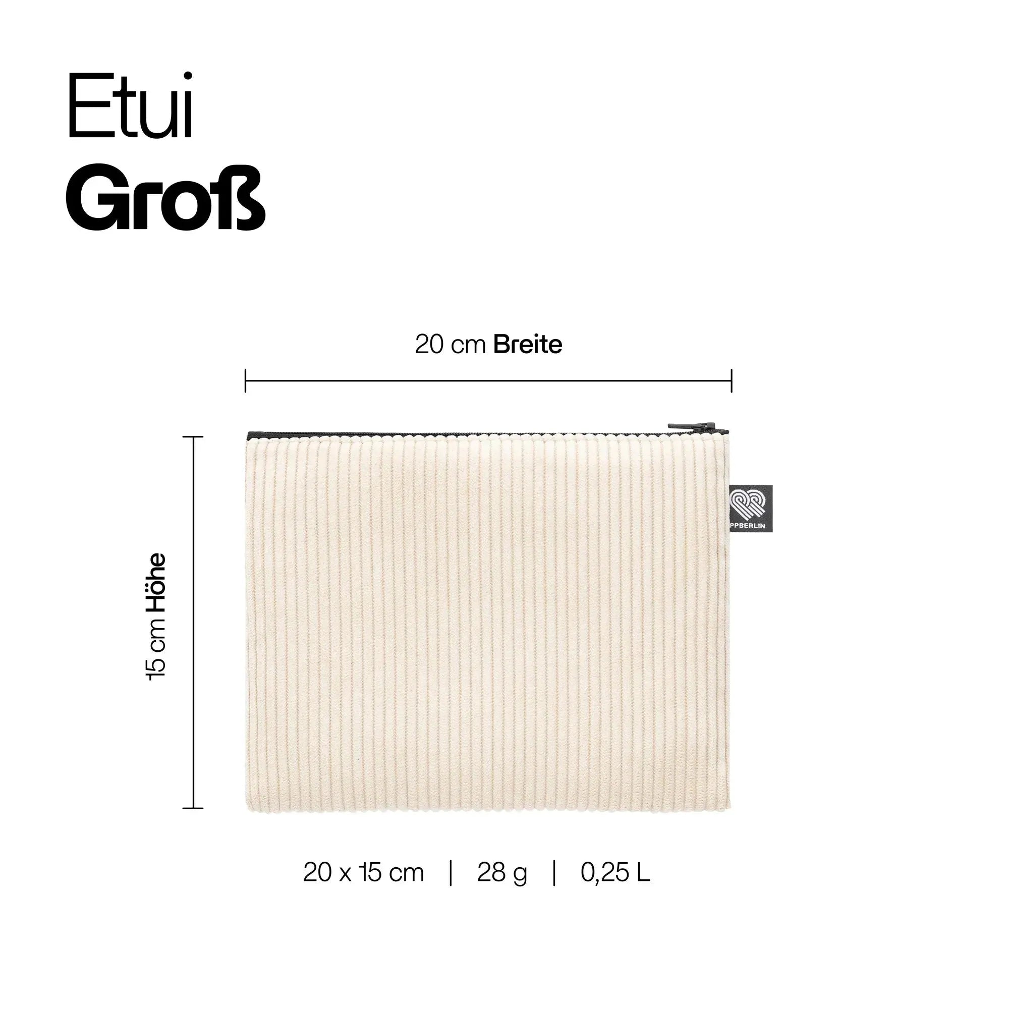 Technische Zeichnung Etui Groß