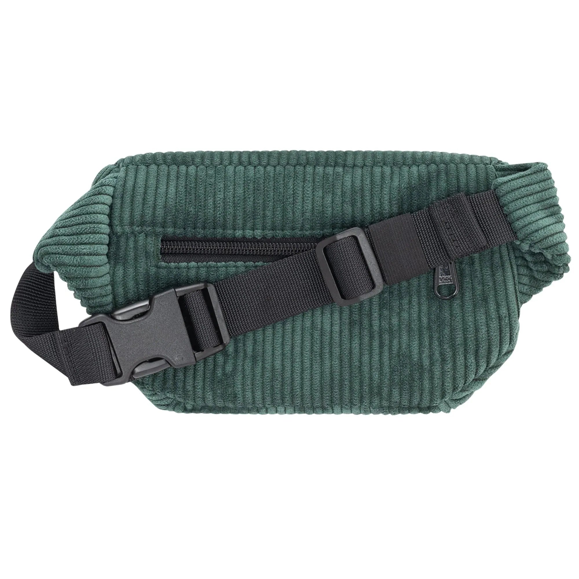 Bauchtasche Eckig klein, Cord Grün Rückansicht (1) #farbe_Grün