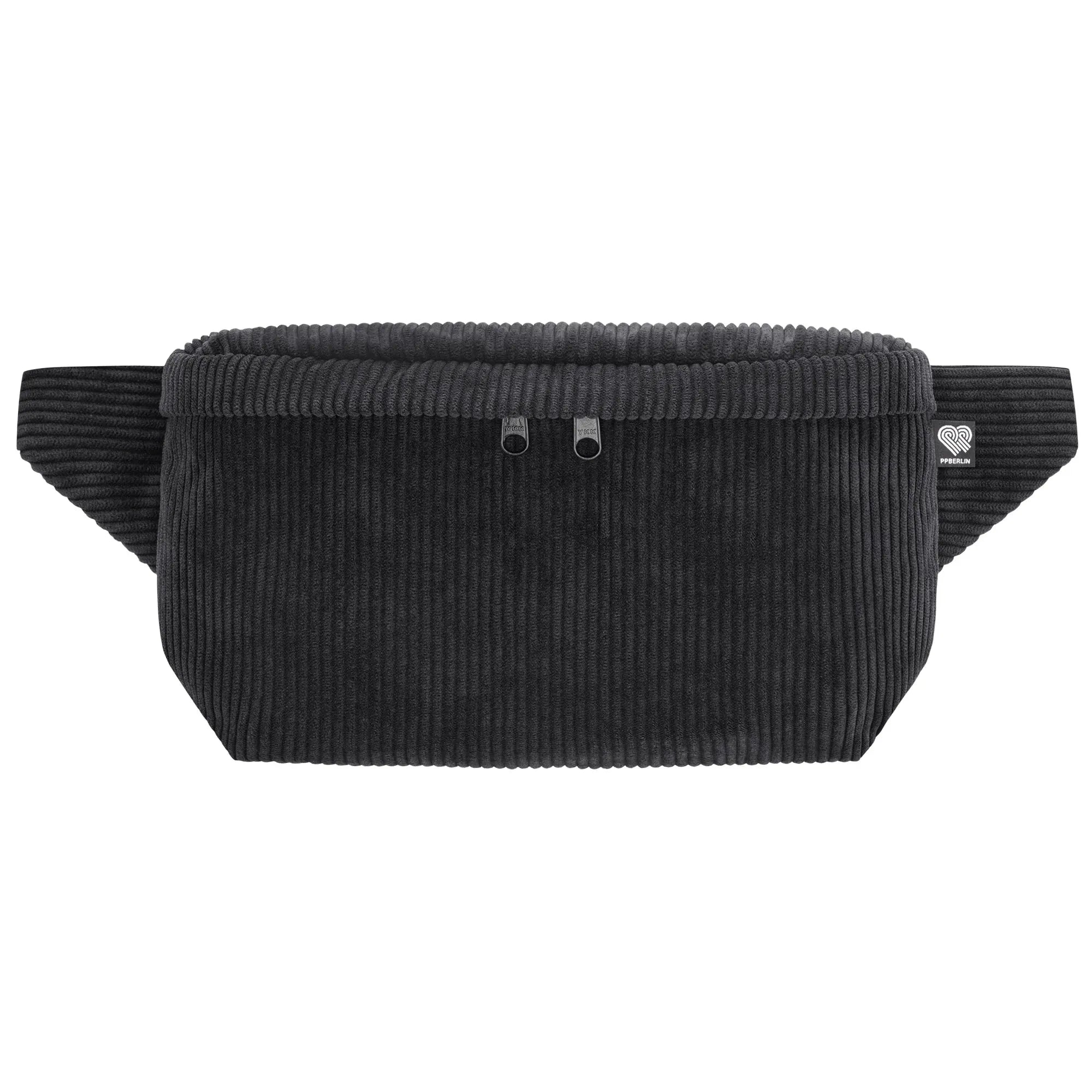 Bauchtasche groß, Cord schwarz Vorderseite (0) #farbe_schwarz