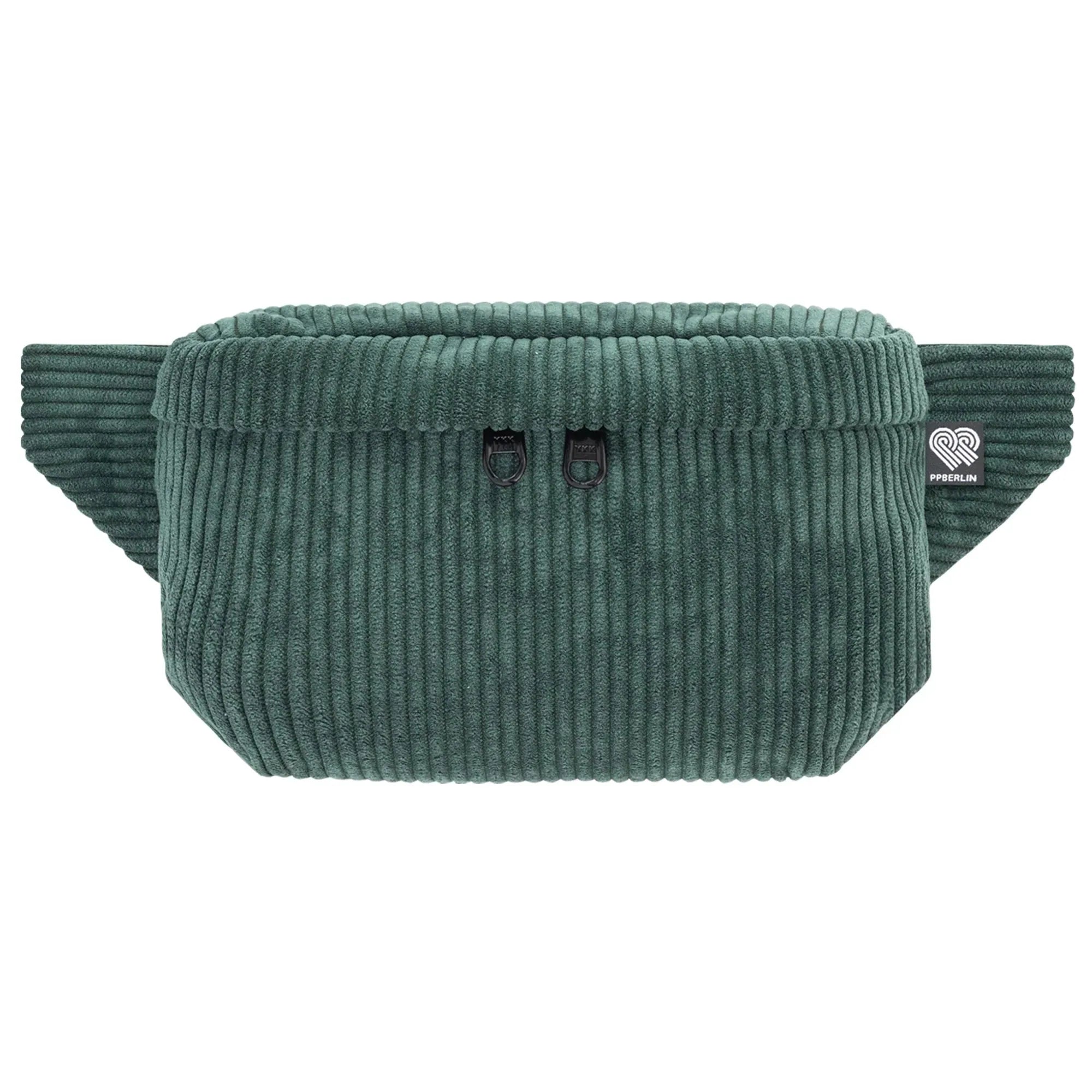 Bauchtasche Eckig klein, Cord Grün Vorderansicht (0) #farbe_Grün