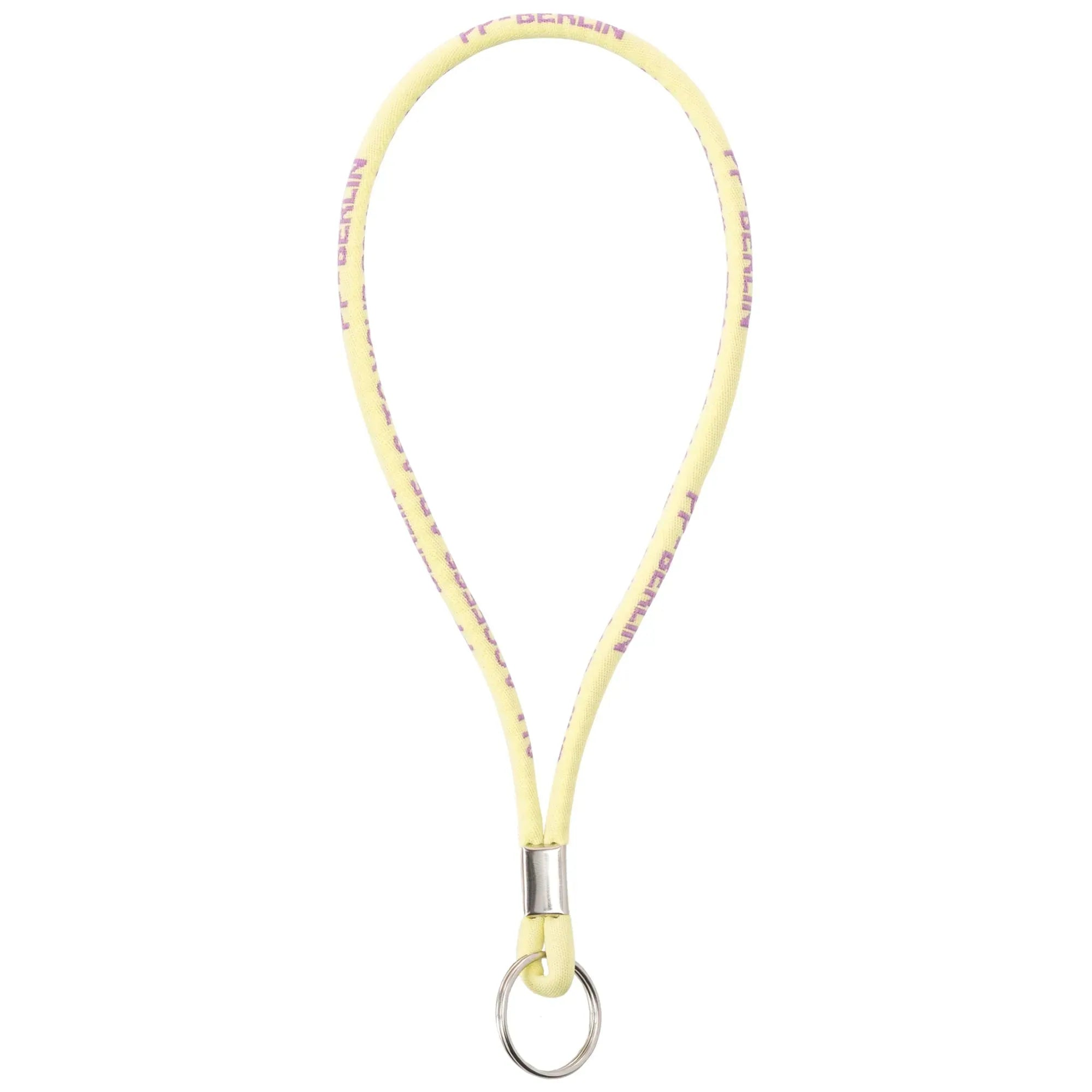 PP-Berlin Lanyard / kurzes Schlüsselband Zartgelb Vorderansicht (0) #farbe_Zartgelb