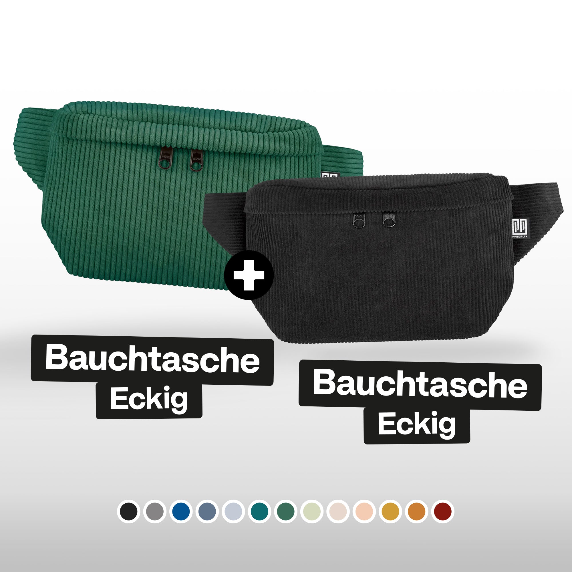 Bauchtaschen Bundle "Eckig"