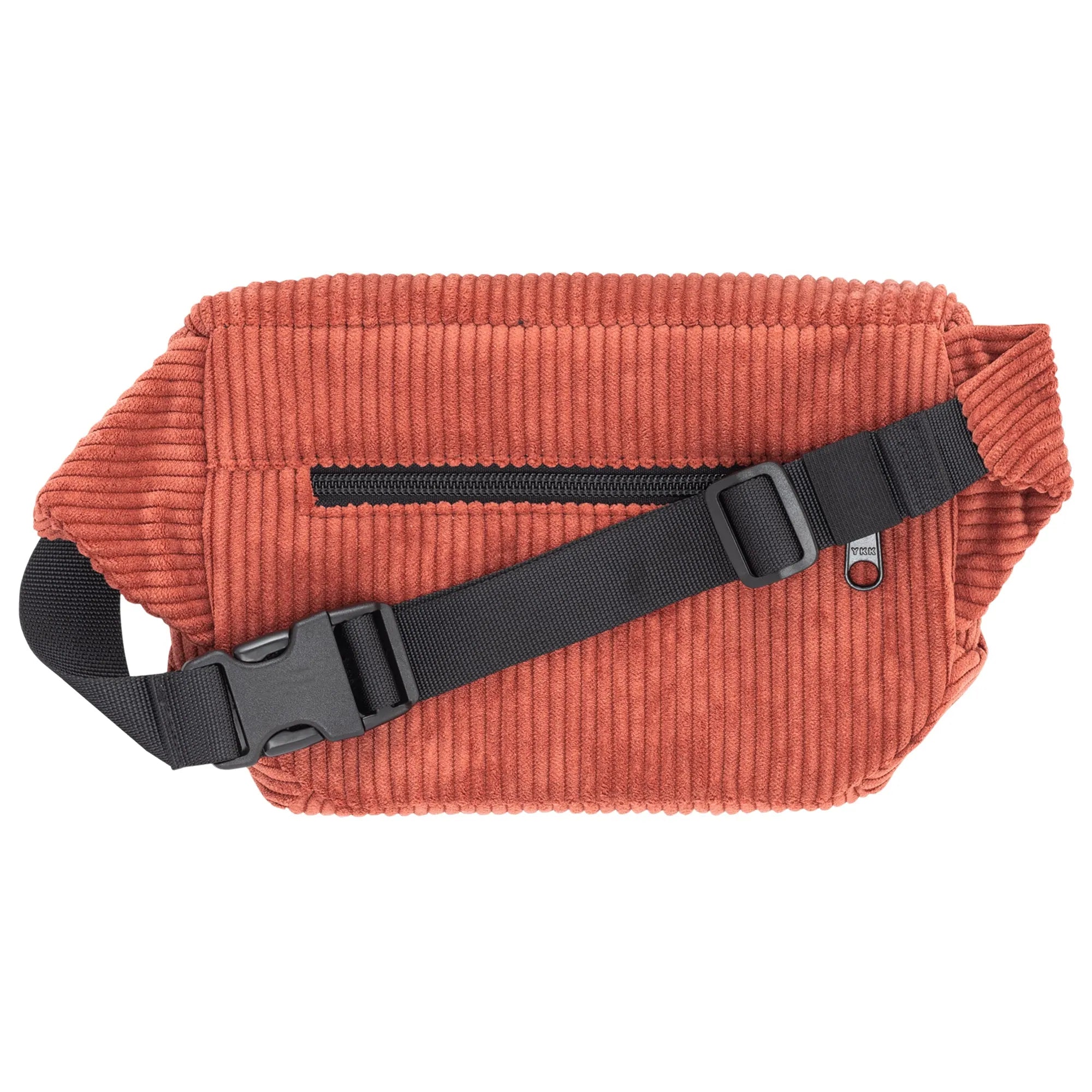 Bauchtasche eckig, Cord Blutorange Rückansicht (1) #farbe_blutorange
