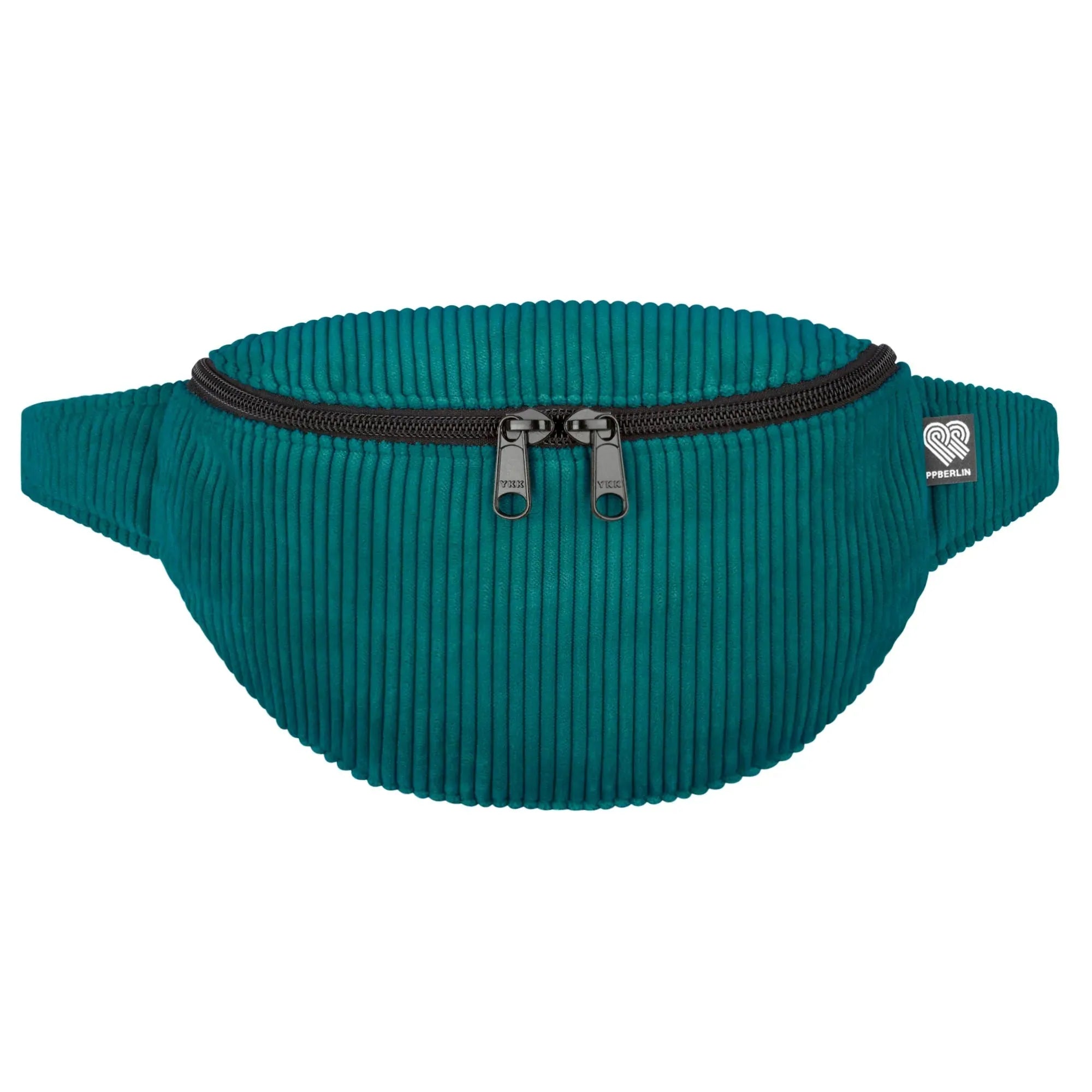 Bauchtasche klassisch, Cord Petrol Vorderansicht (0) #farbe_Petrol