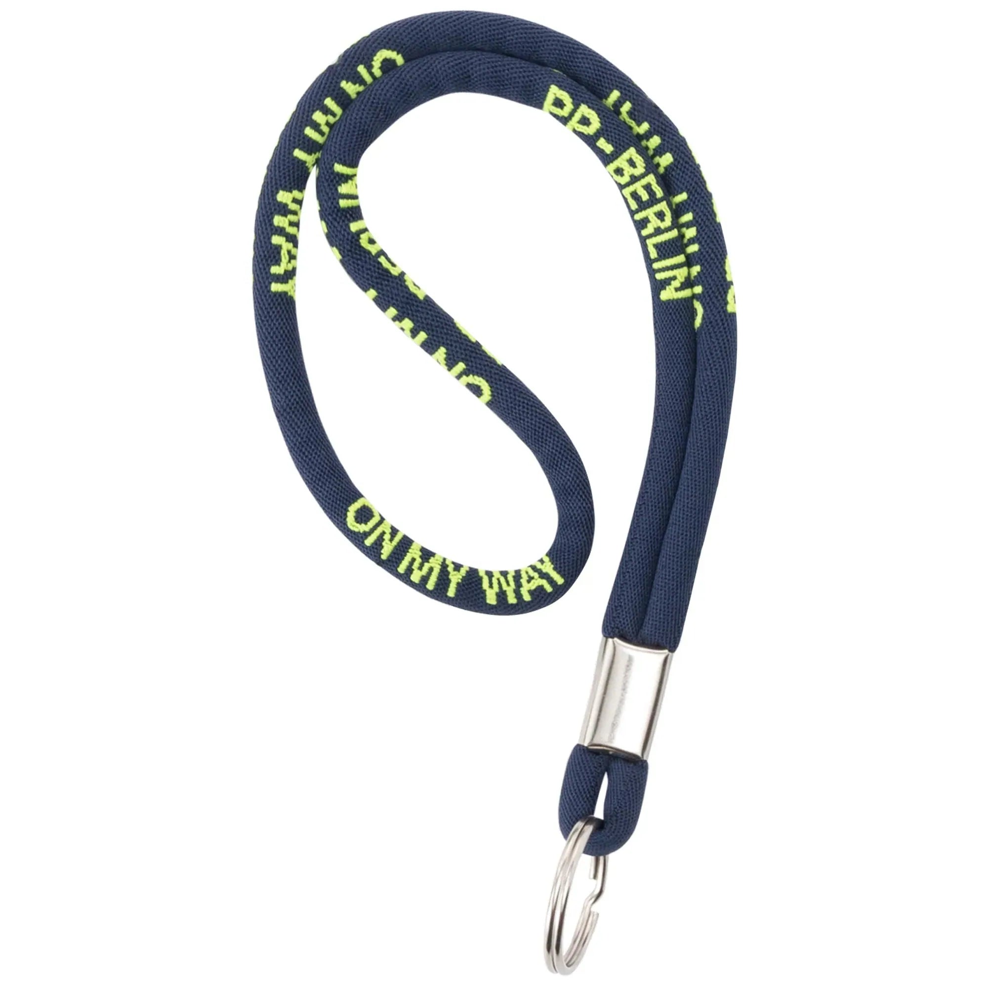 PP-Berlin Lanyard / kurzes Schlüsselband French Navy Rückansicht (1) #farbe_French Navy
