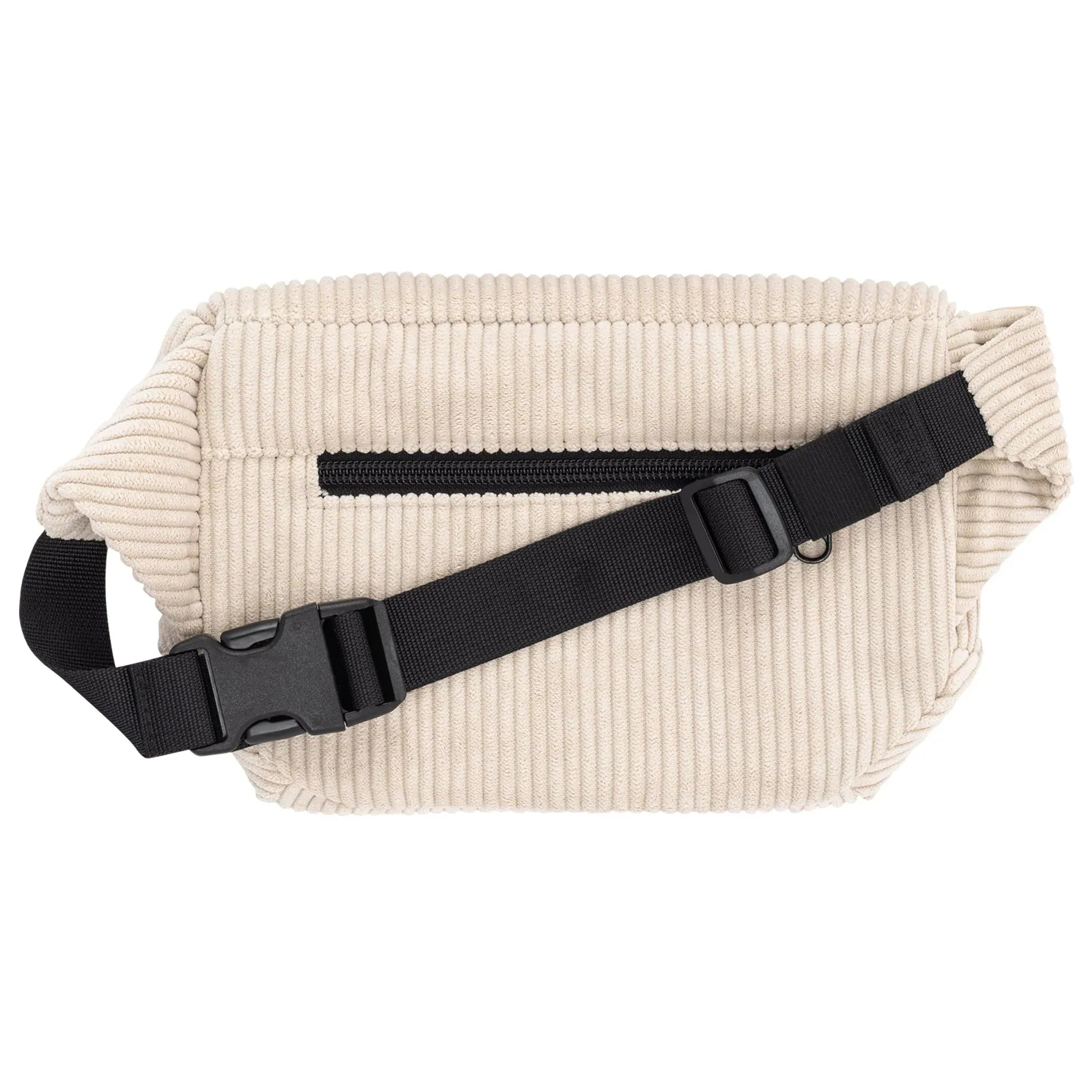 Bauchtasche eckig, Cord Beige Rückansicht (1) #farbe_Beige