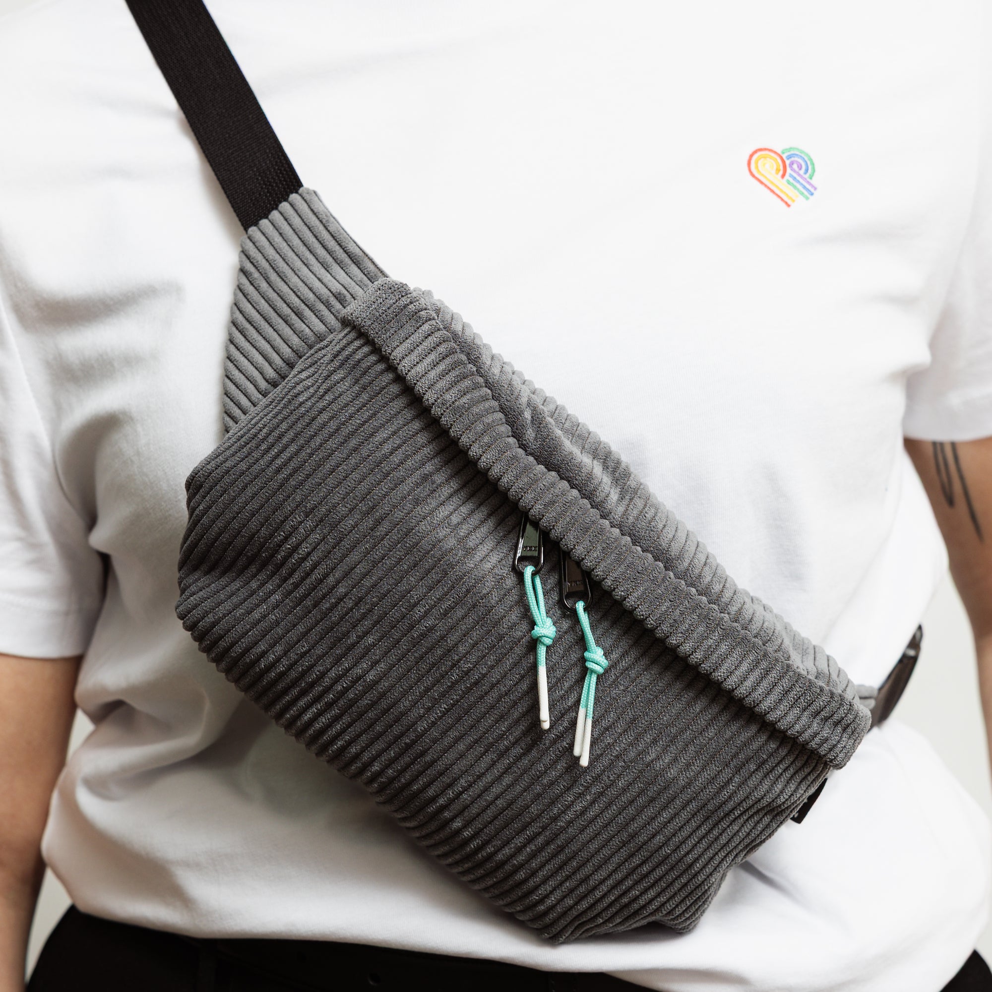 Zipper Puller in Türkis/Weiß (2 Stück) Detail (1) #farbe_türkis/weiß