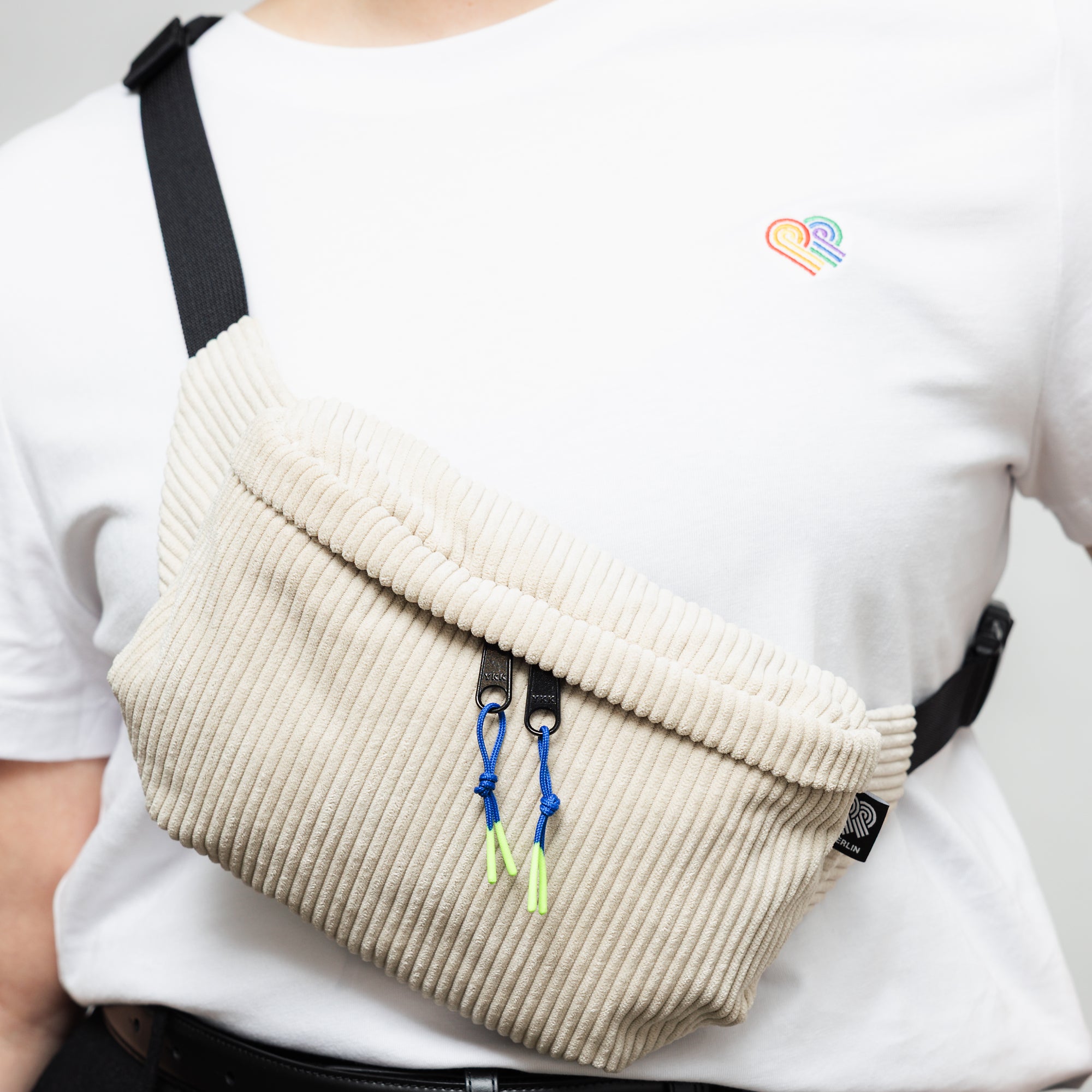 Zipper Puller in Royal/Neongelb (2 Stück) Detail (1) #farbe_Royal/Neongelb