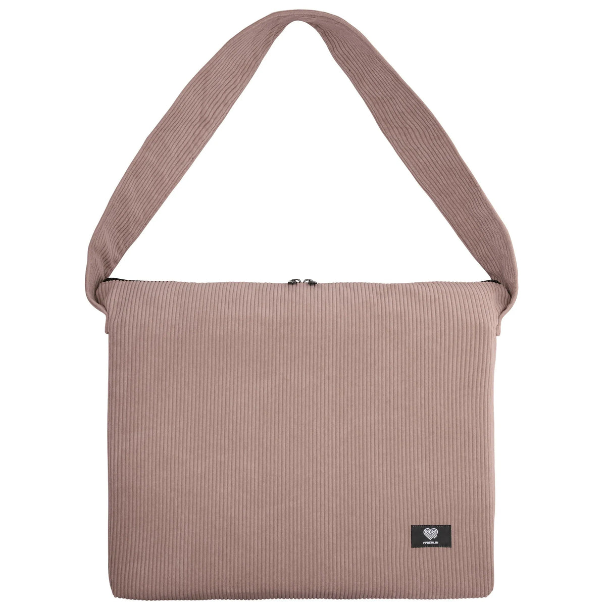 Schultertasche Groß Cord Taupe Vorderansicht (0) #farbe_Taupe