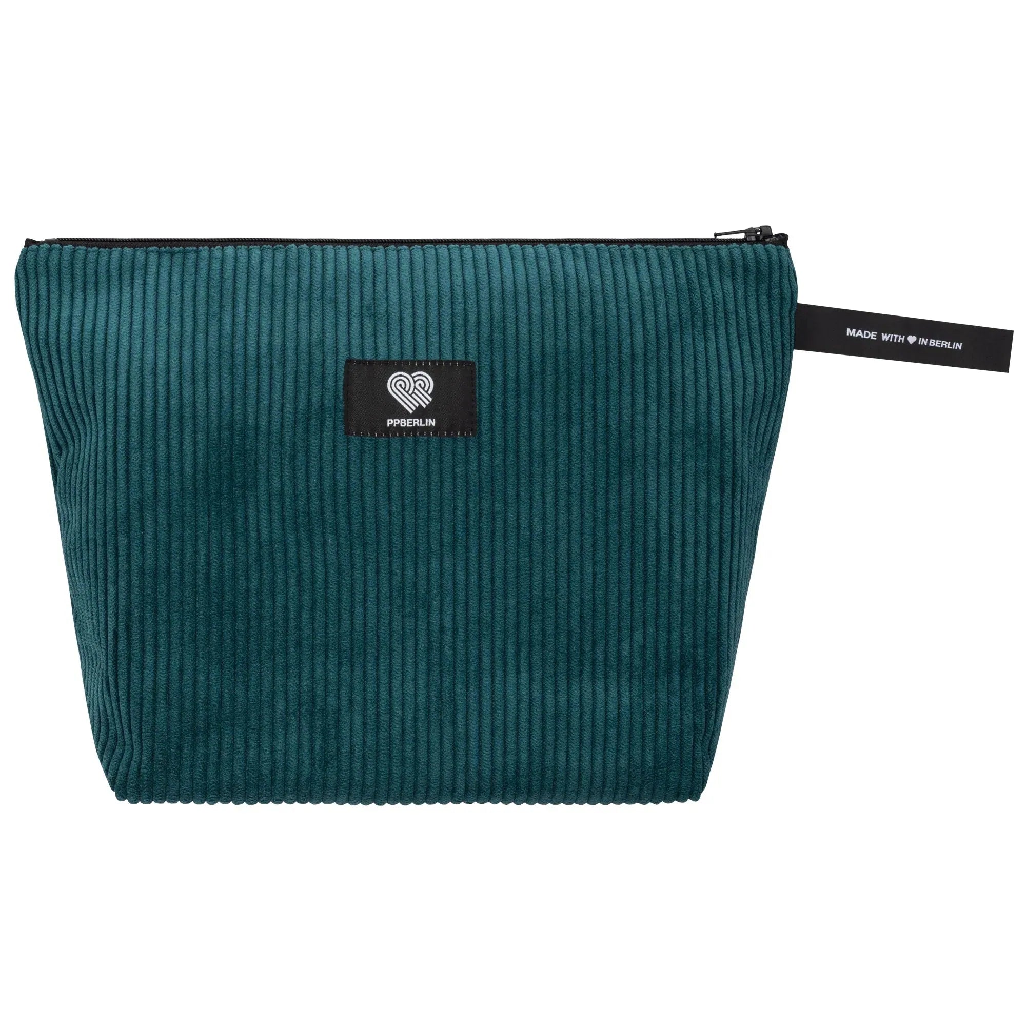 Kulturbeutel medium Cord Petrol Vorderansicht (0) #farbe_Petrol
