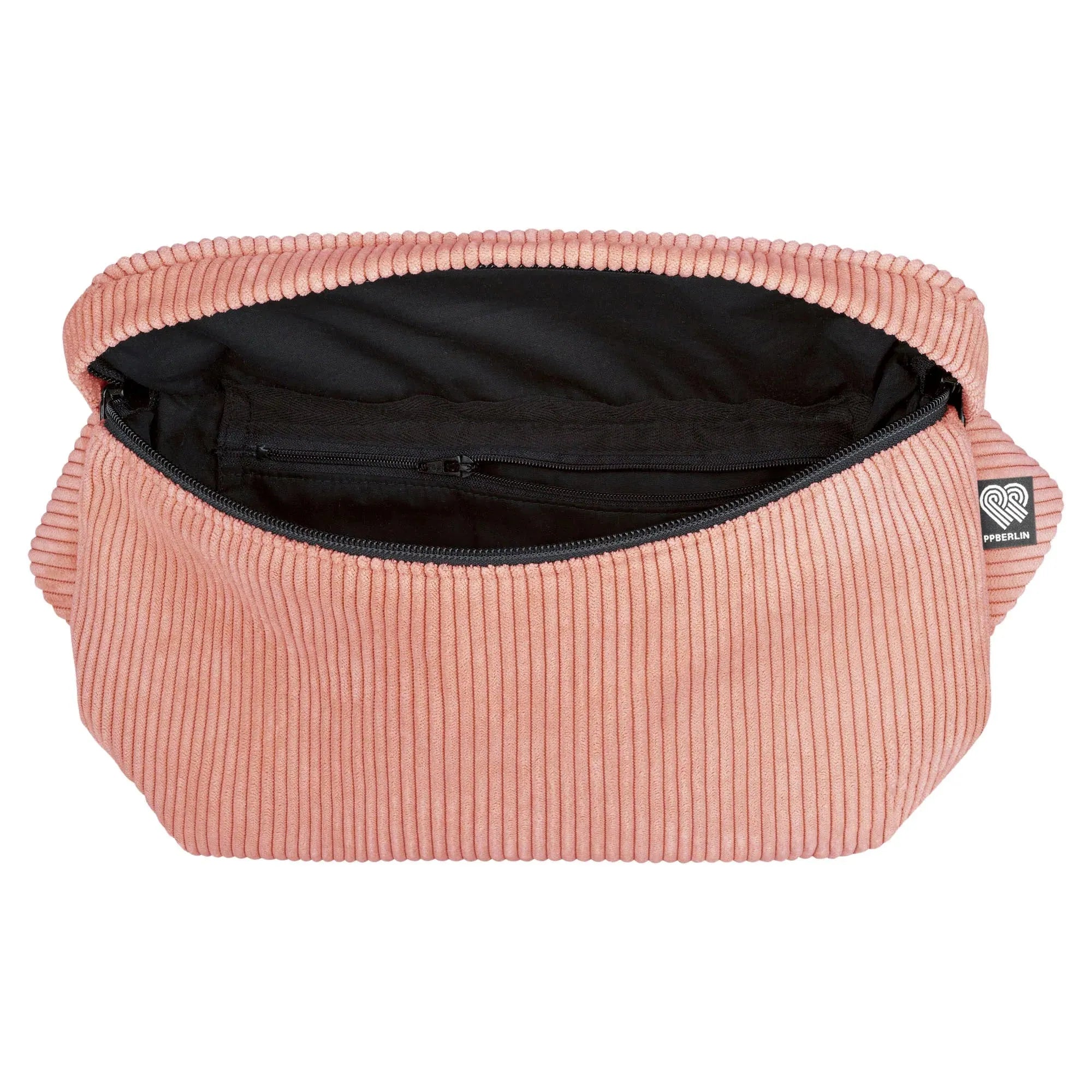 Bauchtasche groß, Cord rosa Innenansicht (2) #farbe_rosa