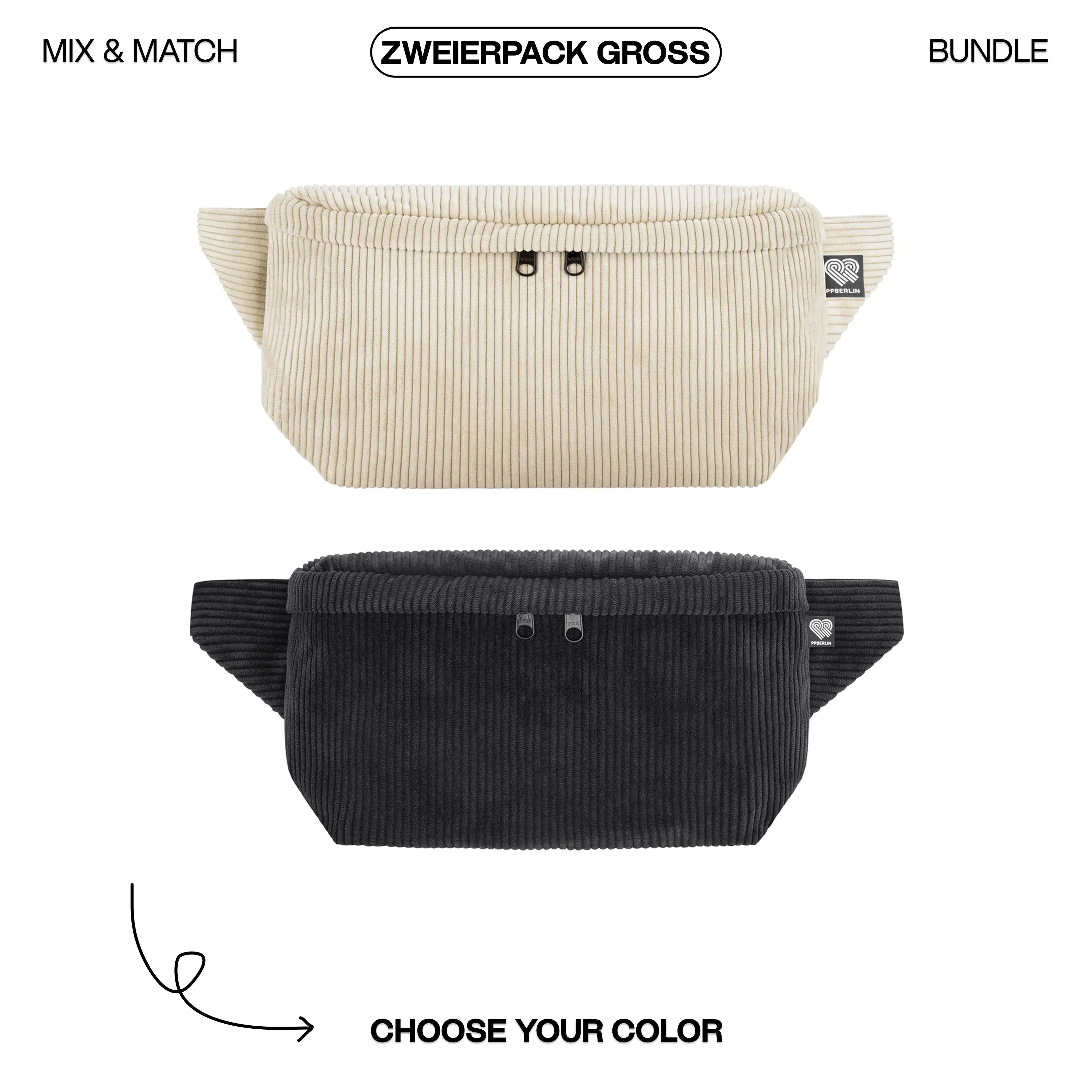 Bauchtaschen Bundle Eckig "Groß"