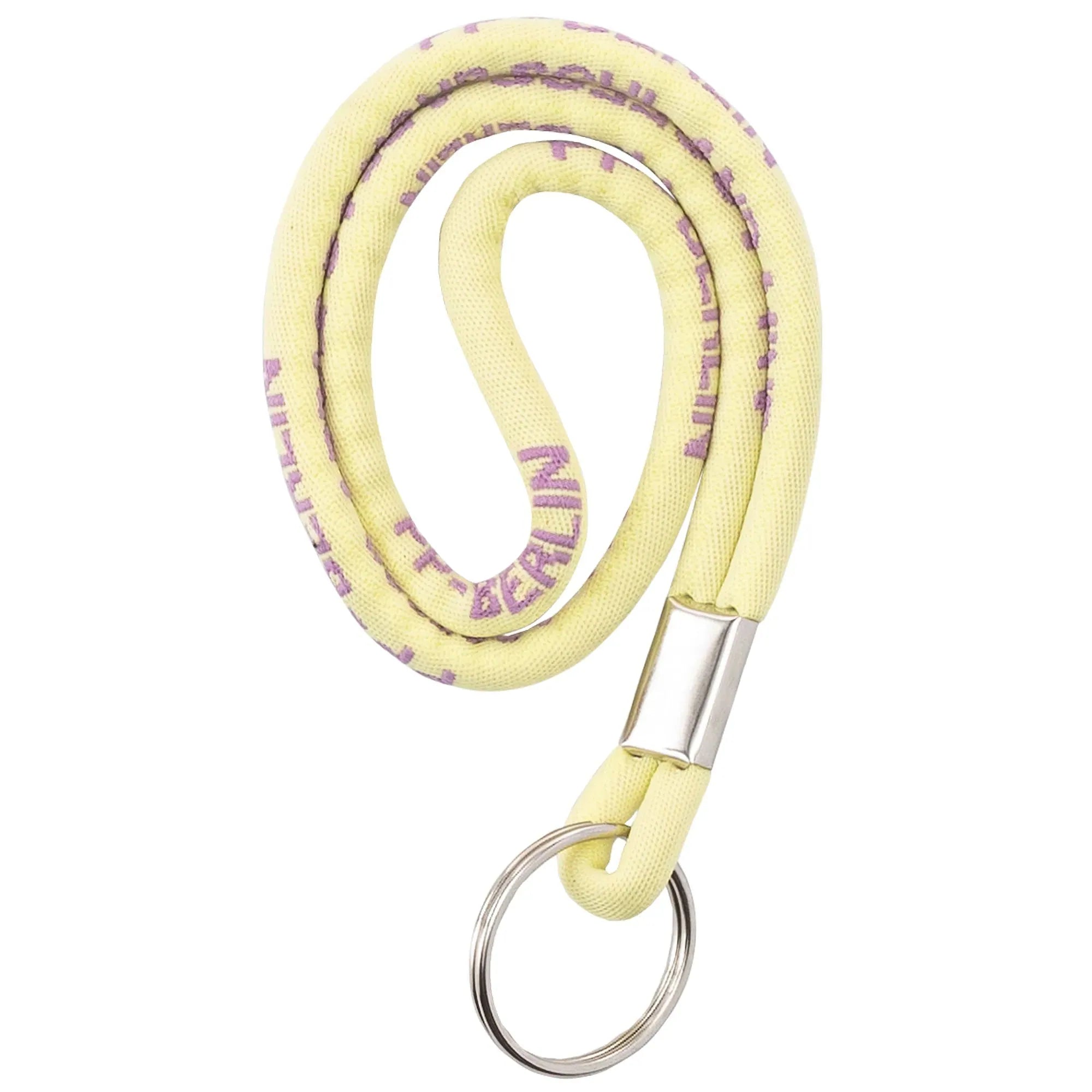 PP-Berlin Lanyard / kurzes Schlüsselband Zartgelb Detail2 (2) #farbe_Zartgelb