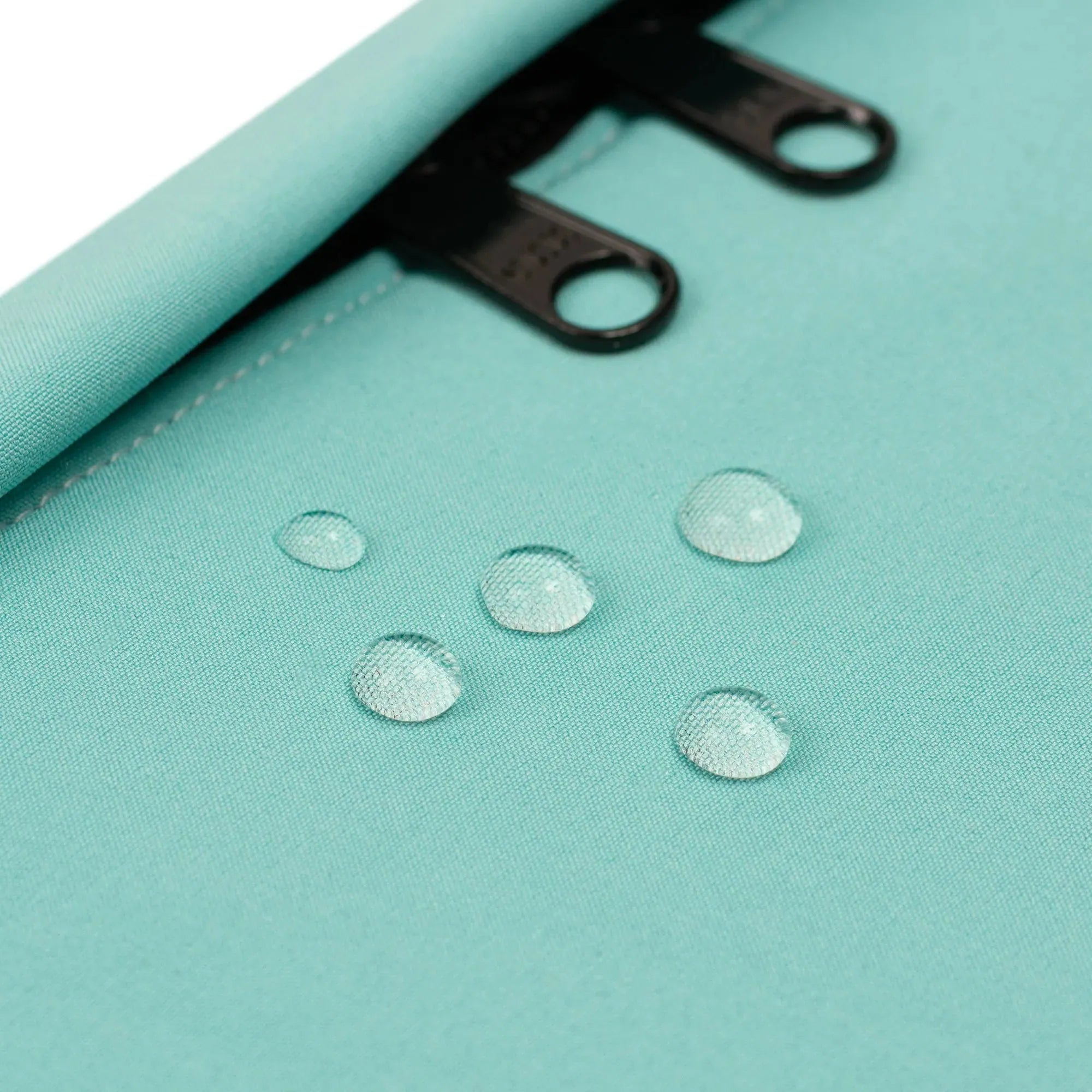 Bauchtasche eckig, Softshell Aquablau Detail2 (3) #farbe_Aquablau