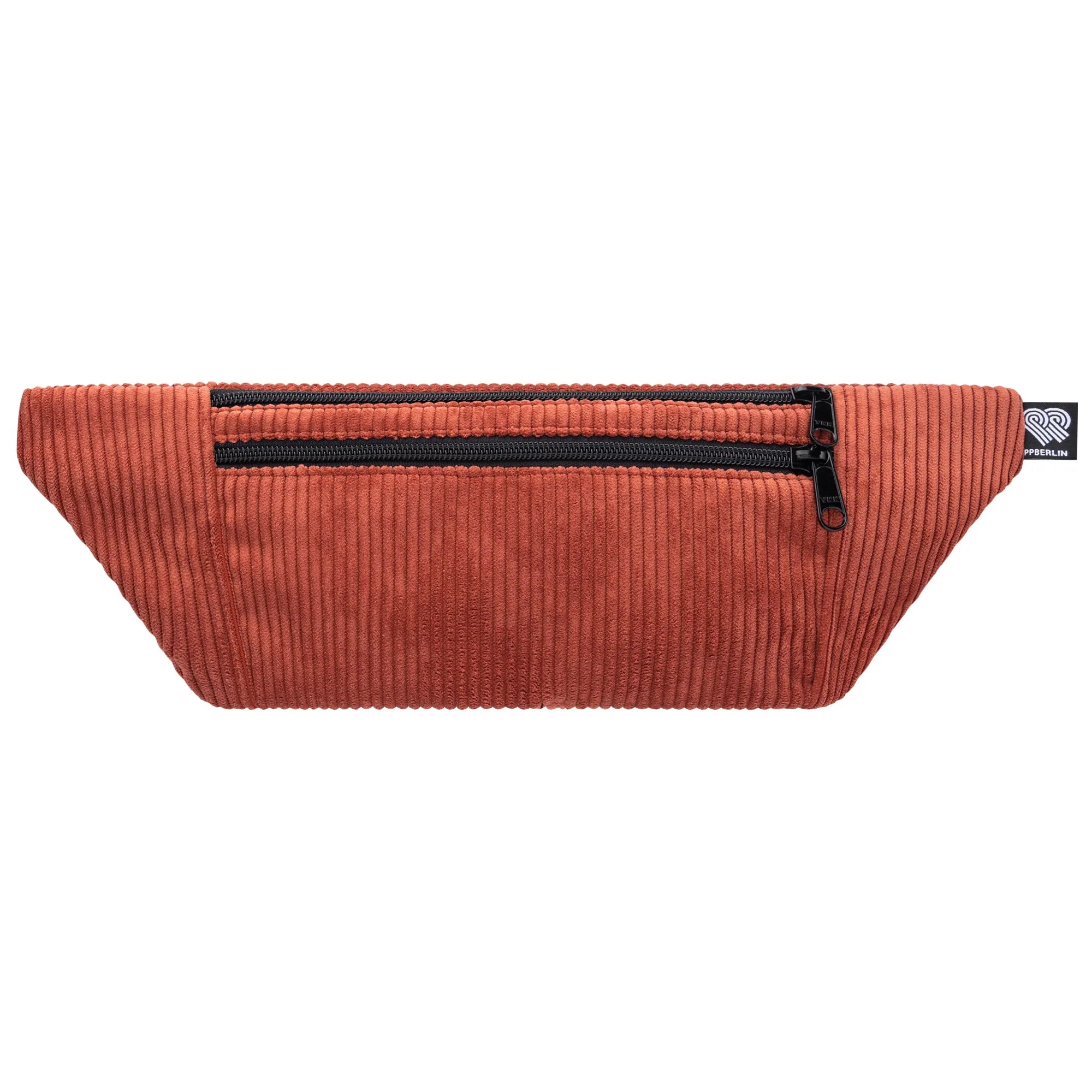 Bauchtasche flach, Cord Blutorange Vorderansicht (0) #farbe_Blutorange