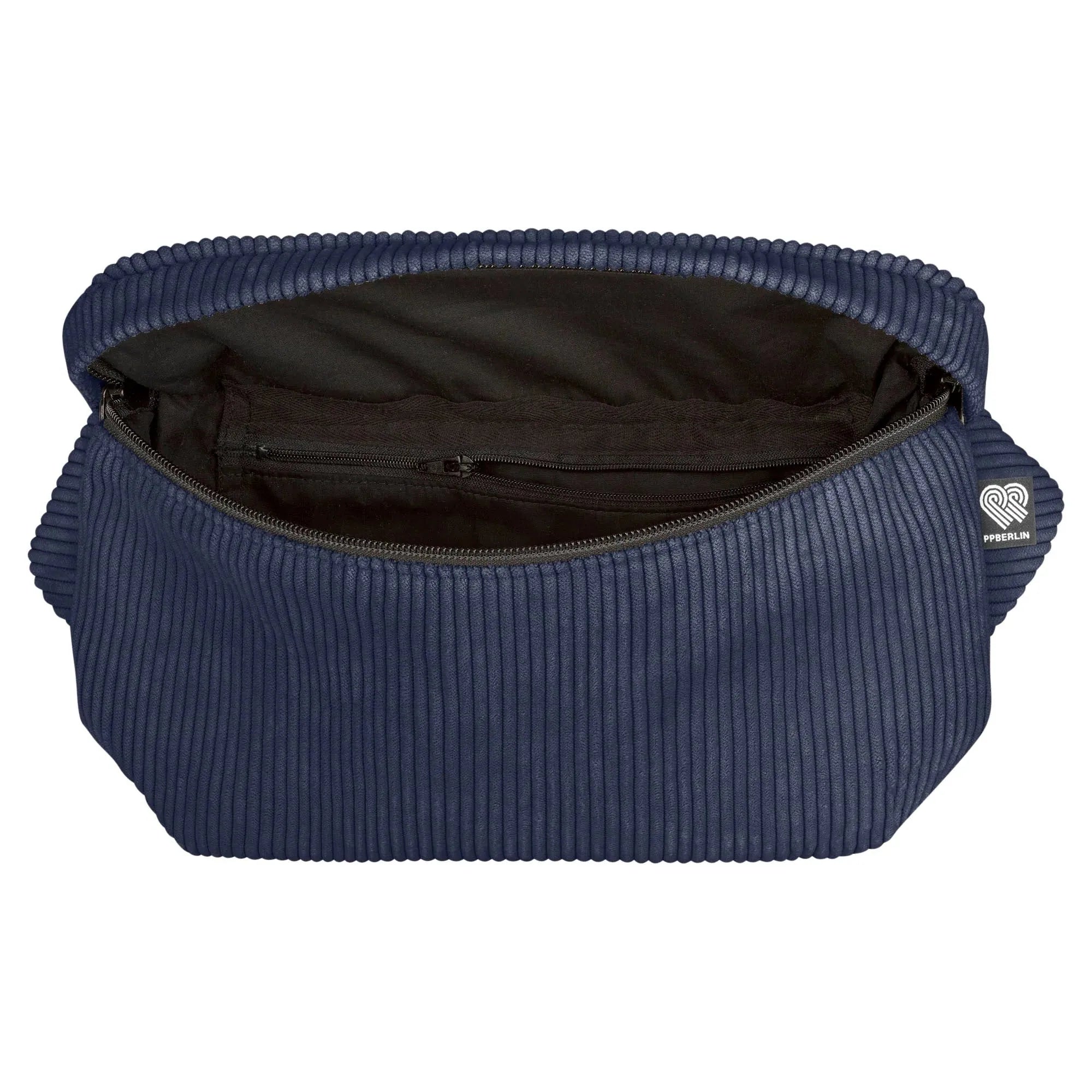 Bauchtasche groß, Cord dunkelblau Innenansicht (1) #farbe_dunkelblau