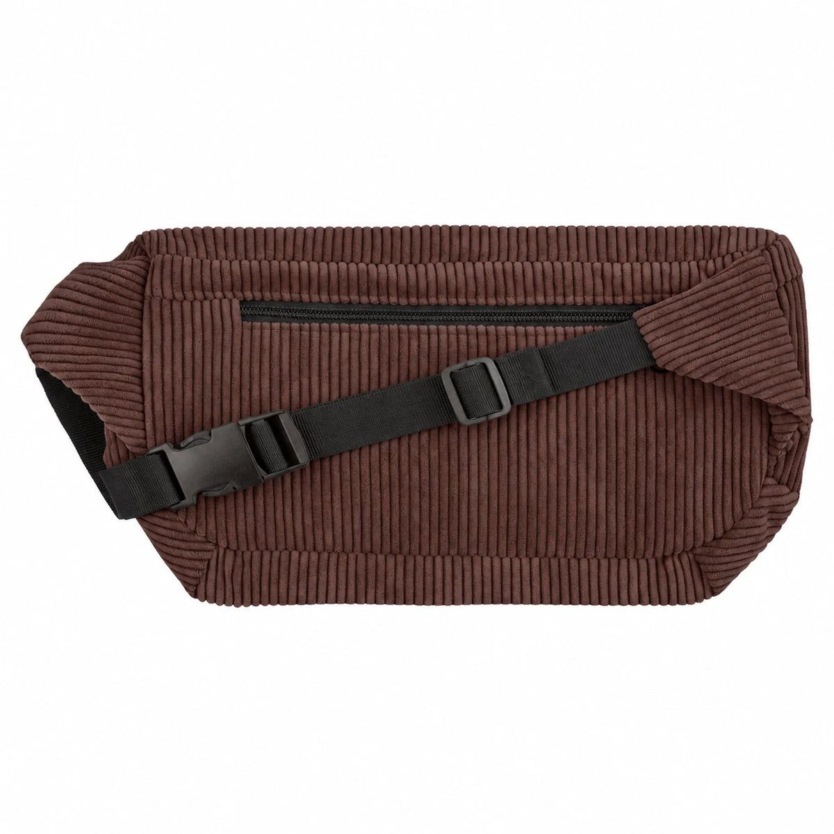 Bauchtasche groß, Cord Dunkelbraun Rückansicht (1) #farbe_Dunkelbraun
