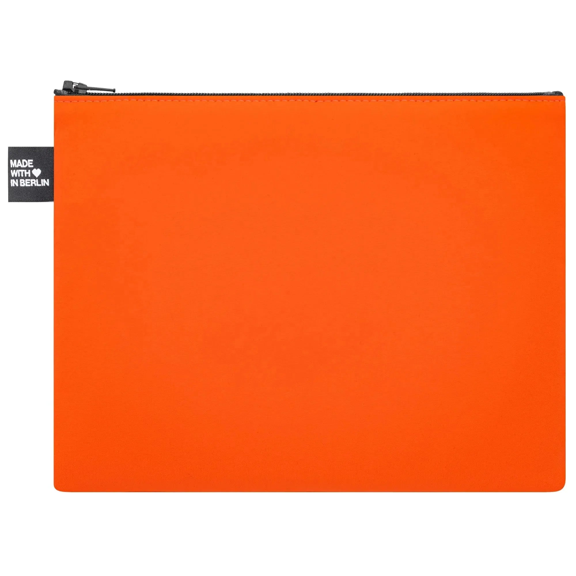 Etui Groß in neonorangem Softshell Rückseite #farbe_neonorange
