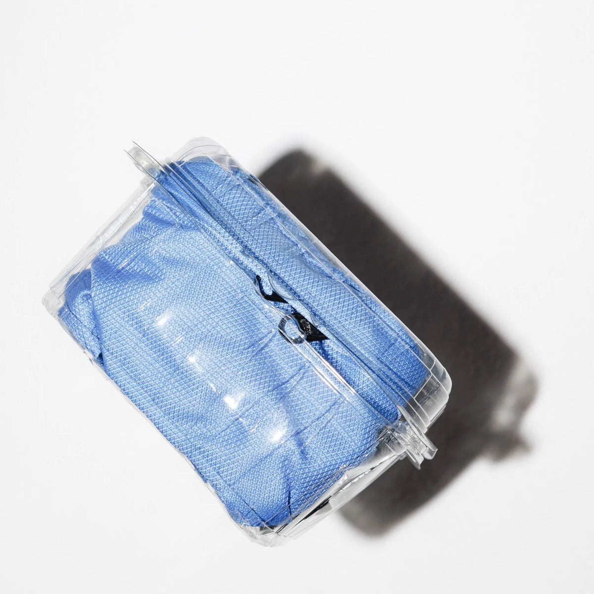 Bauchtasche Klein Eckig Meeresplastik Hellblau – Materialstory alternative Seite #farbe_hellblau
