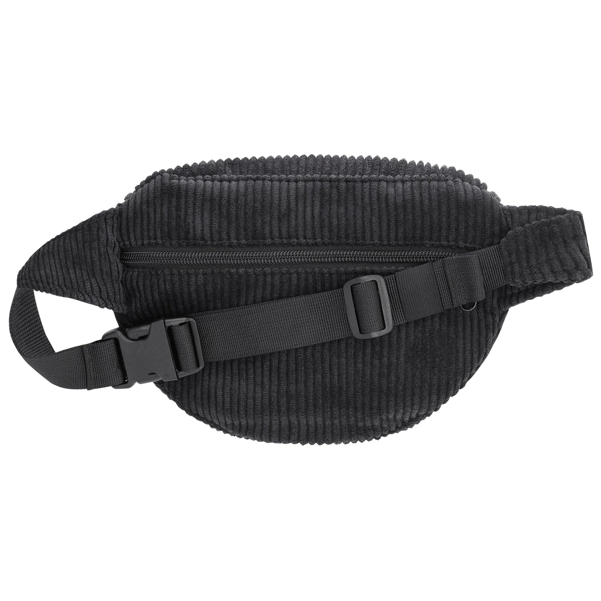 Bauchtasche klassisch, Cord Schwarz Rückansicht (1) #farbe_Schwarz