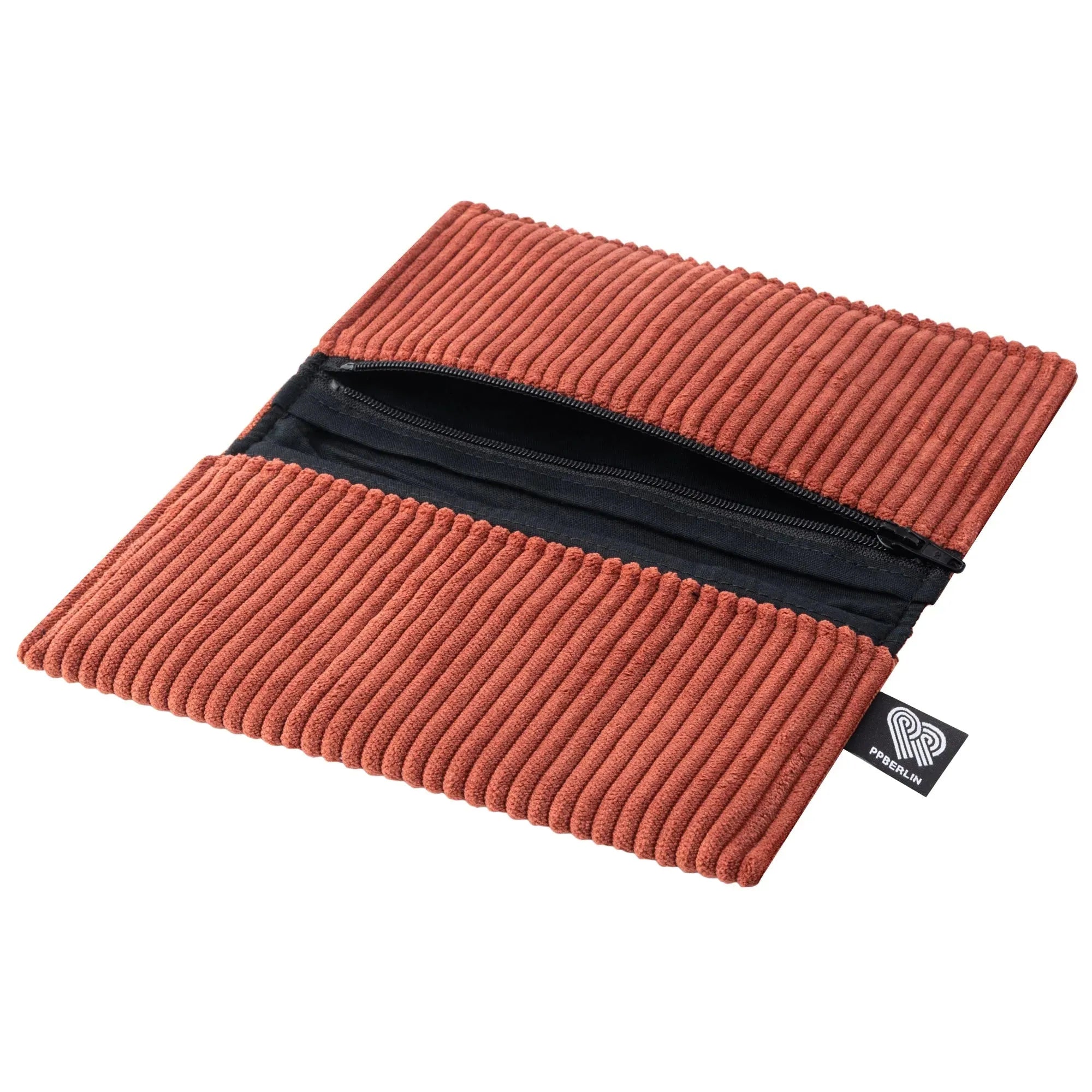Tabaktasche, Cord Blutorange Innenansicht (2) #farbe_Blutorange