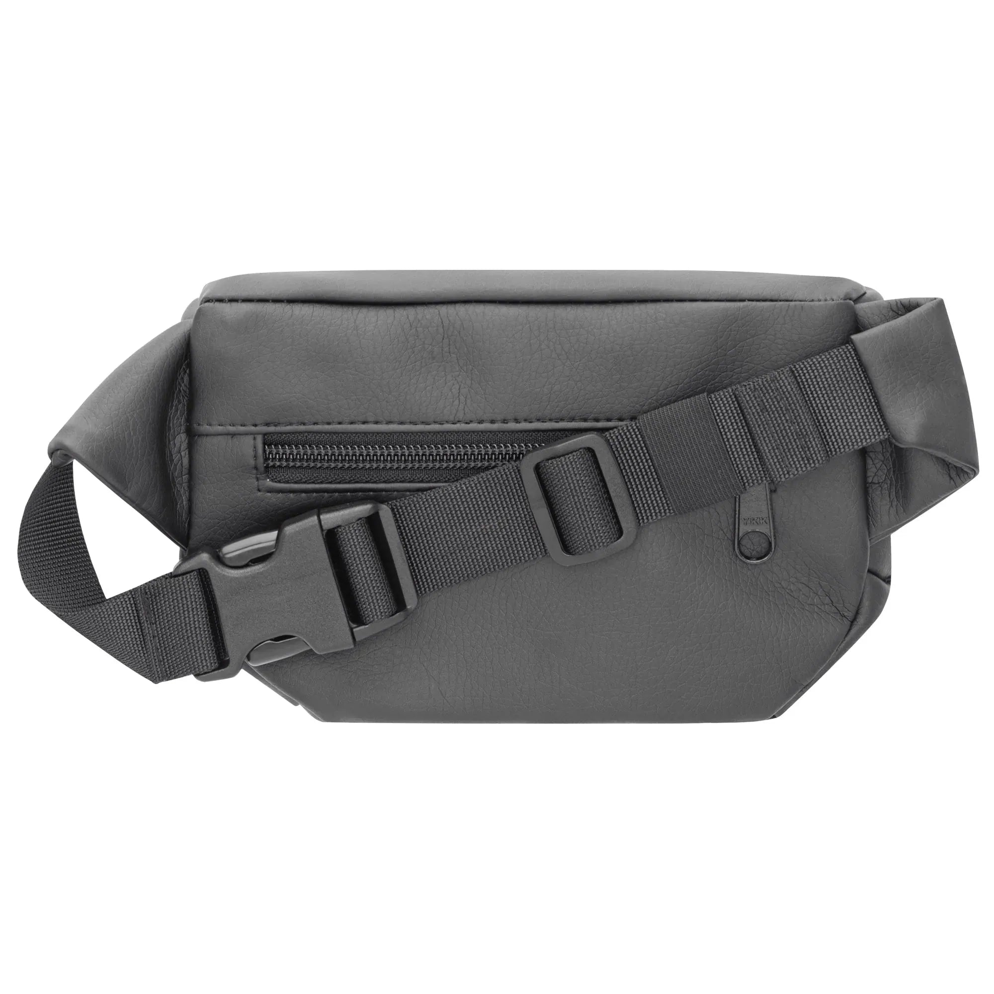 Bauchtasche Eckig klein, Kunstleder (1) #farbe_mattschwarz
