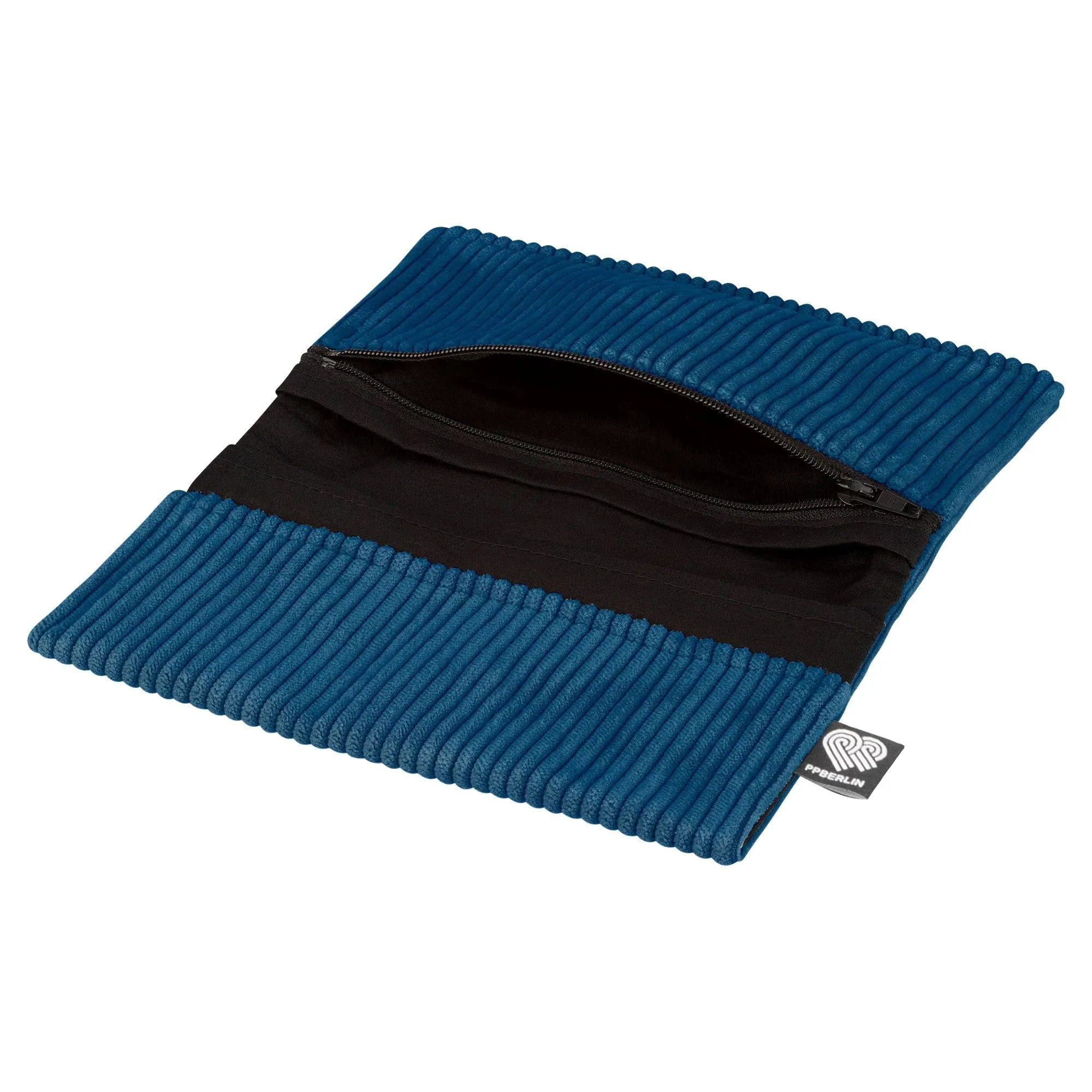 Tabaktasche, Cord Blau Innenansicht (2) #farbe_Blau