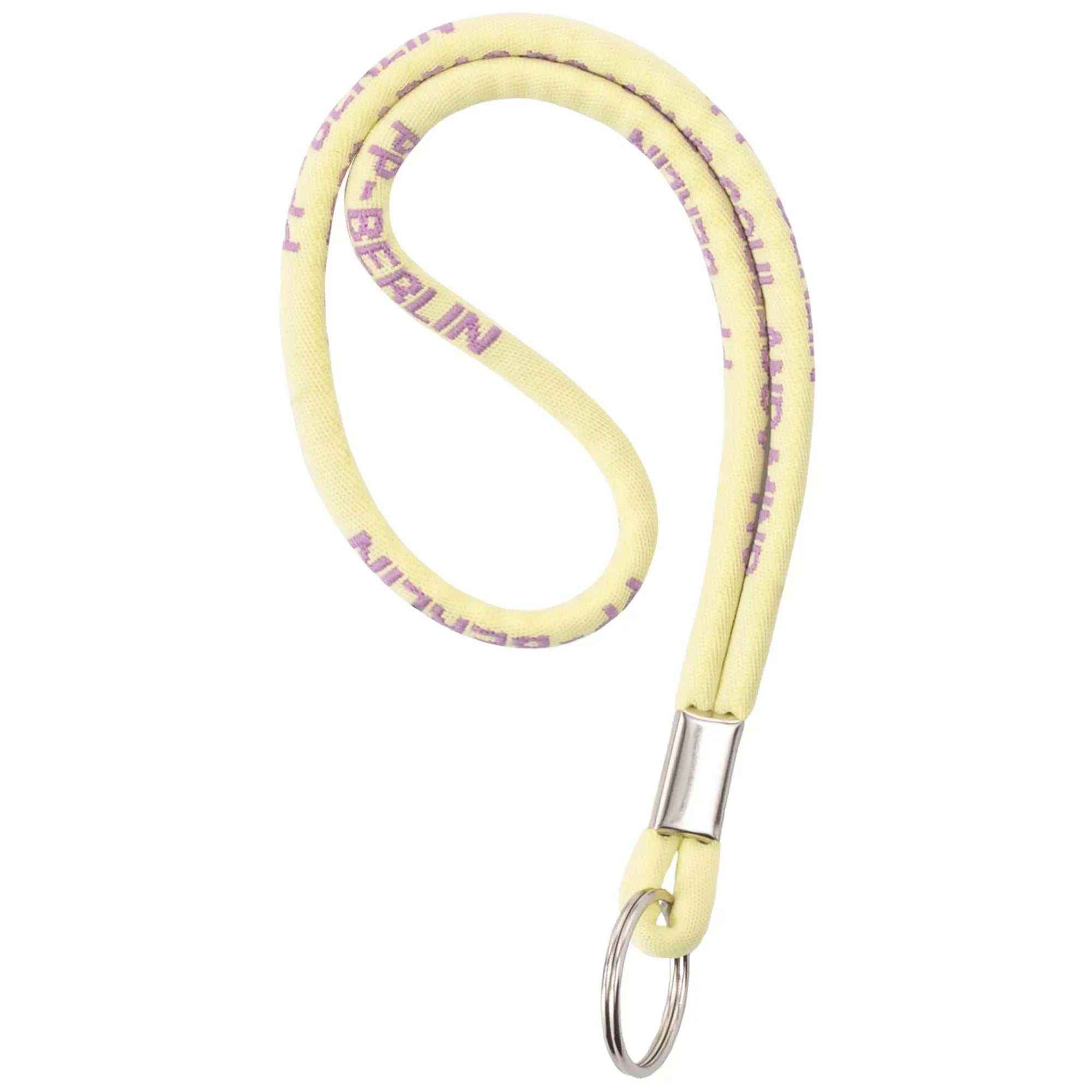 PP-Berlin Lanyard / kurzes Schlüsselband Zartgelb Rückansicht (1) #farbe_Zartgelb