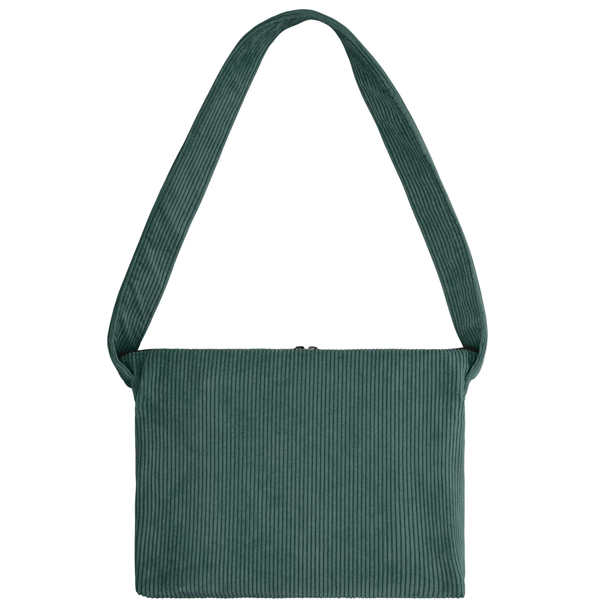 Schultertasche Medium Cord Grün Rückansicht (1) #farbe_Grün