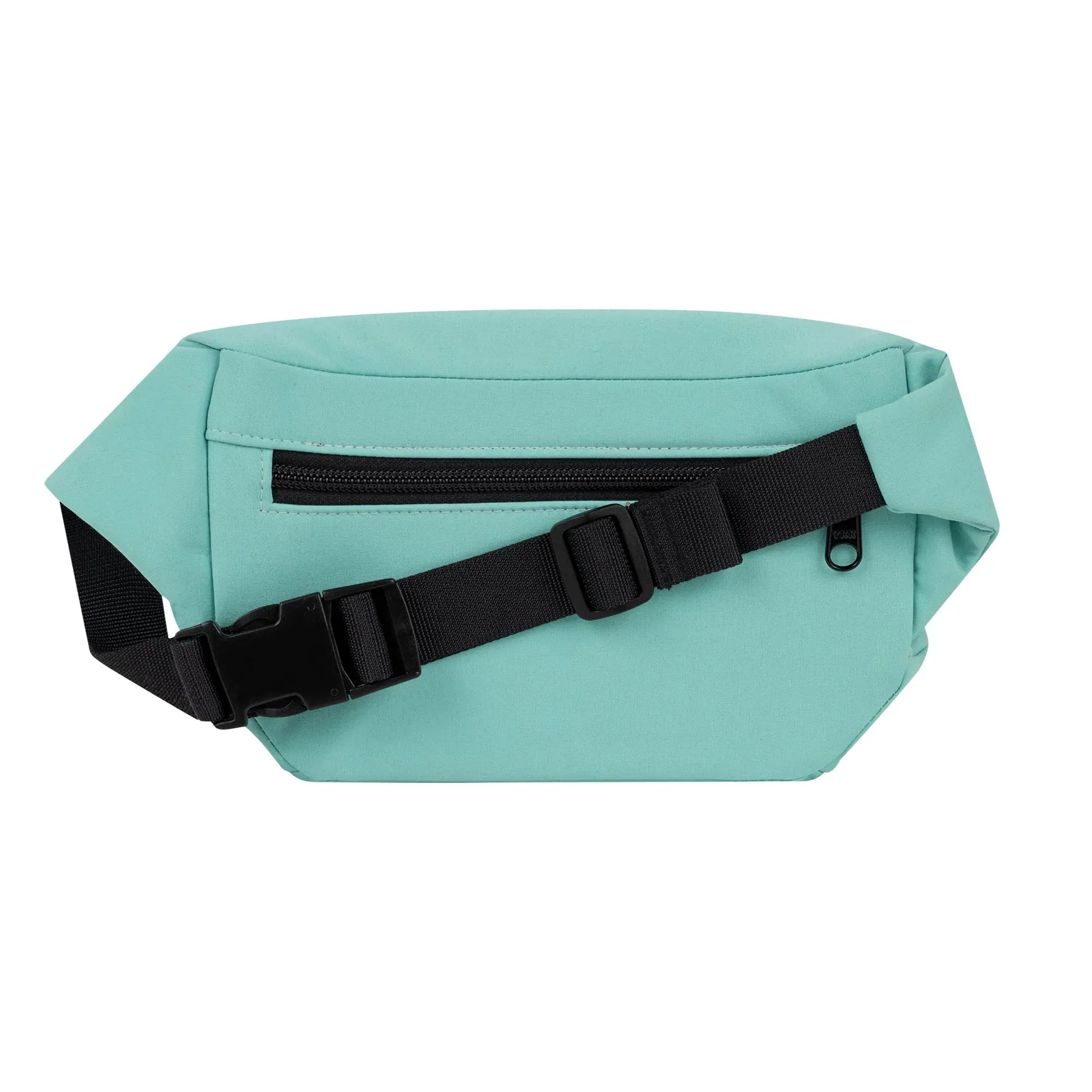 Bauchtasche eckig, Softshell Aquablau Rückansicht (2) #farbe_Aquablau