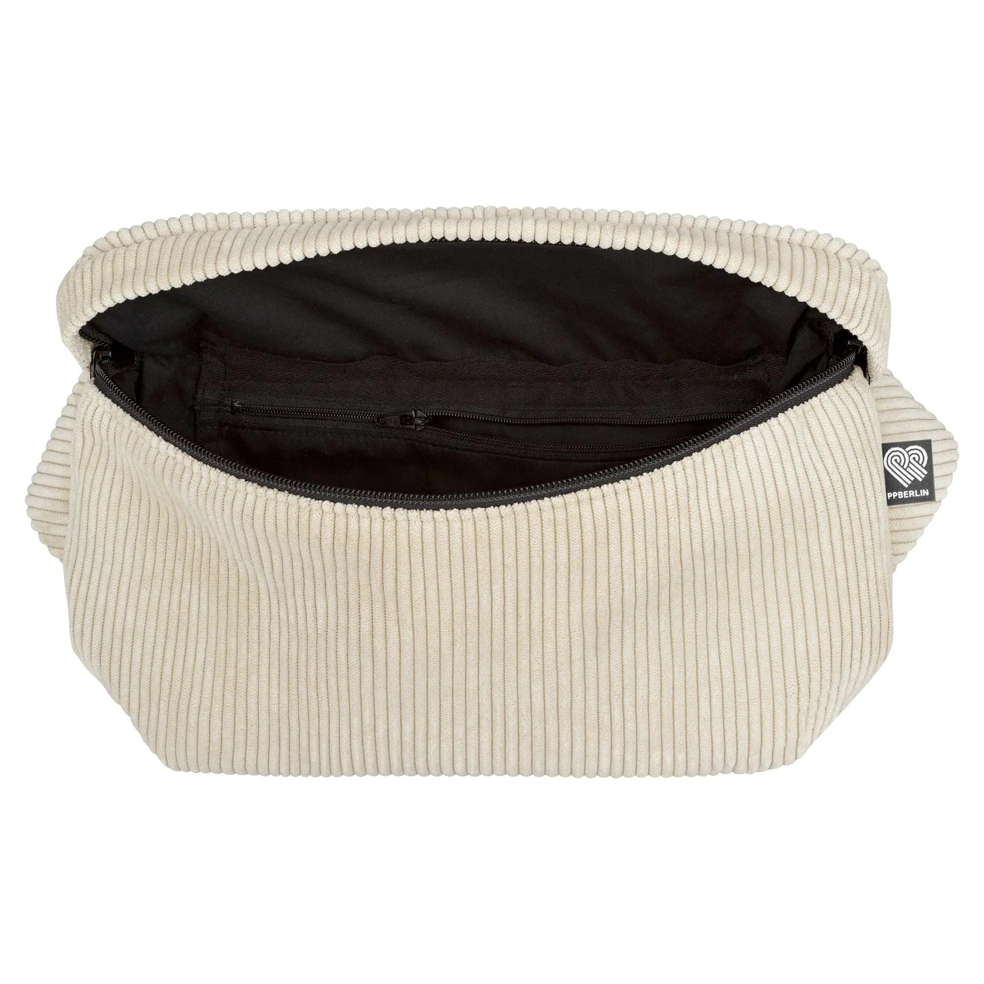 Bauchtasche groß, Cord Beige Innenansicht (9) #farbe_Beige